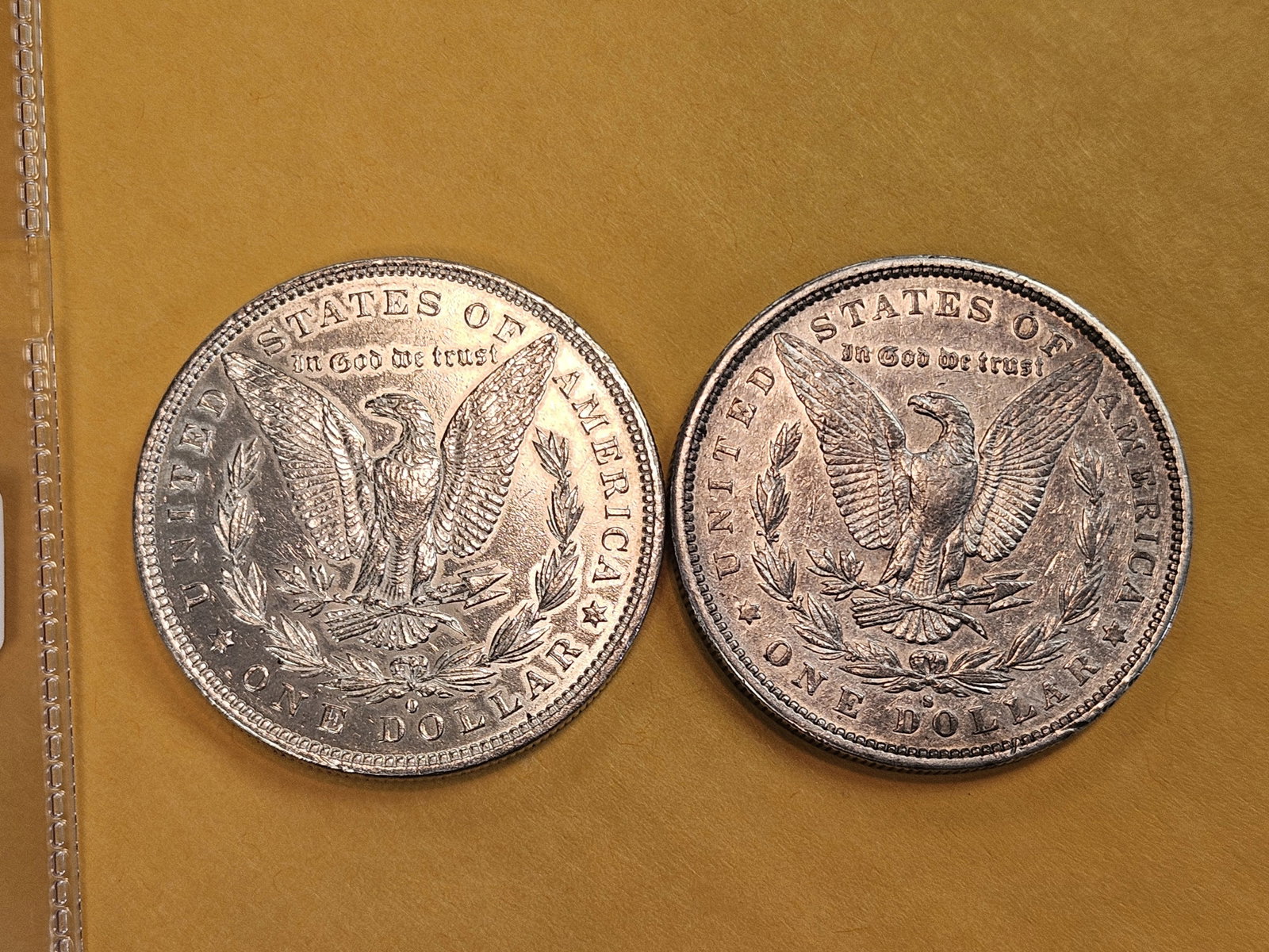 Two Brilliant About Uncirculated Morgan silver Dollars - 3