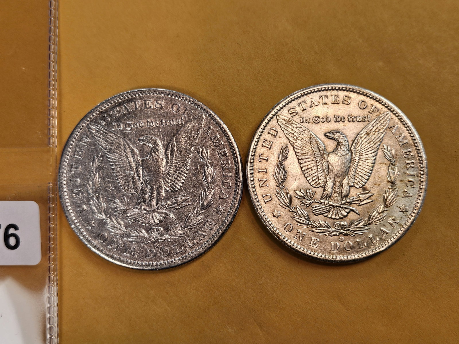 Two Brilliant About Uncirculated Morgan silver Dollars - 3