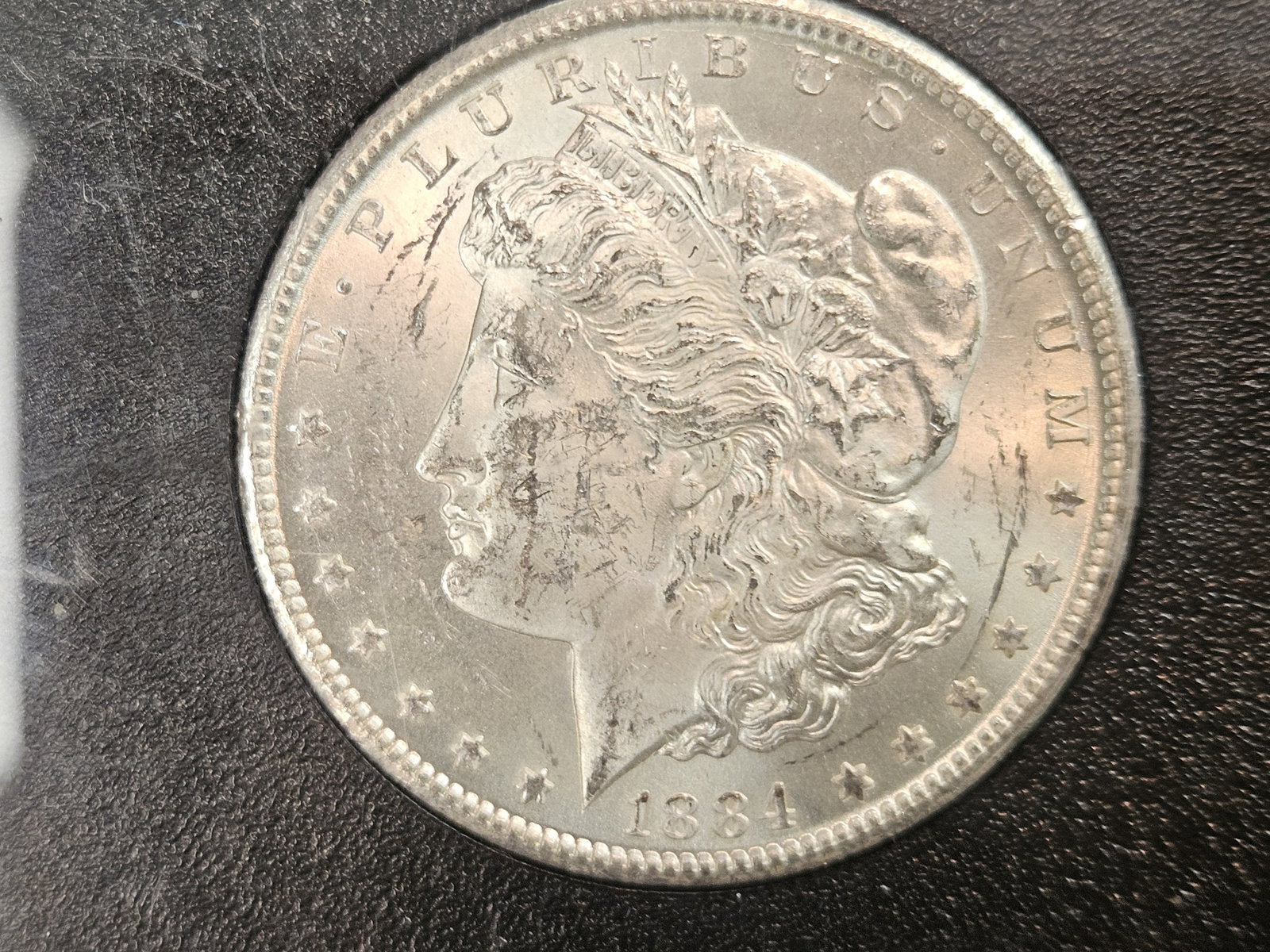 ** KEY DATE ** GSA 1884-CC Morgan Dollar in Brilliant Uncirculated Plus: KEY DATE! CARSON CITY! In original GSA hard pack but not outer box or COA
