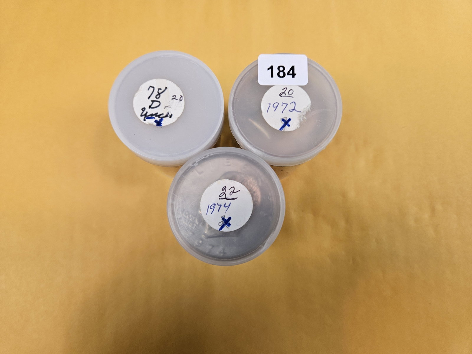 Three FULL Rolls of Eisenhower Dollars: From an old collection. We didn't open or search