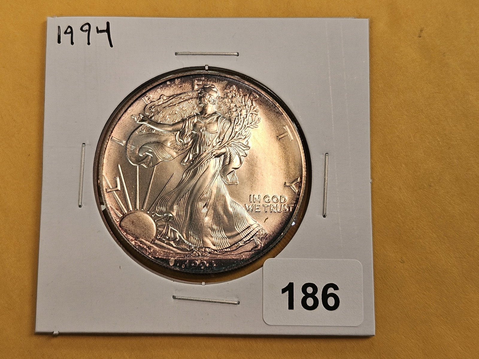 Better Date GEM Brilliant Uncirculated 1994 American silver Eagle - 2
