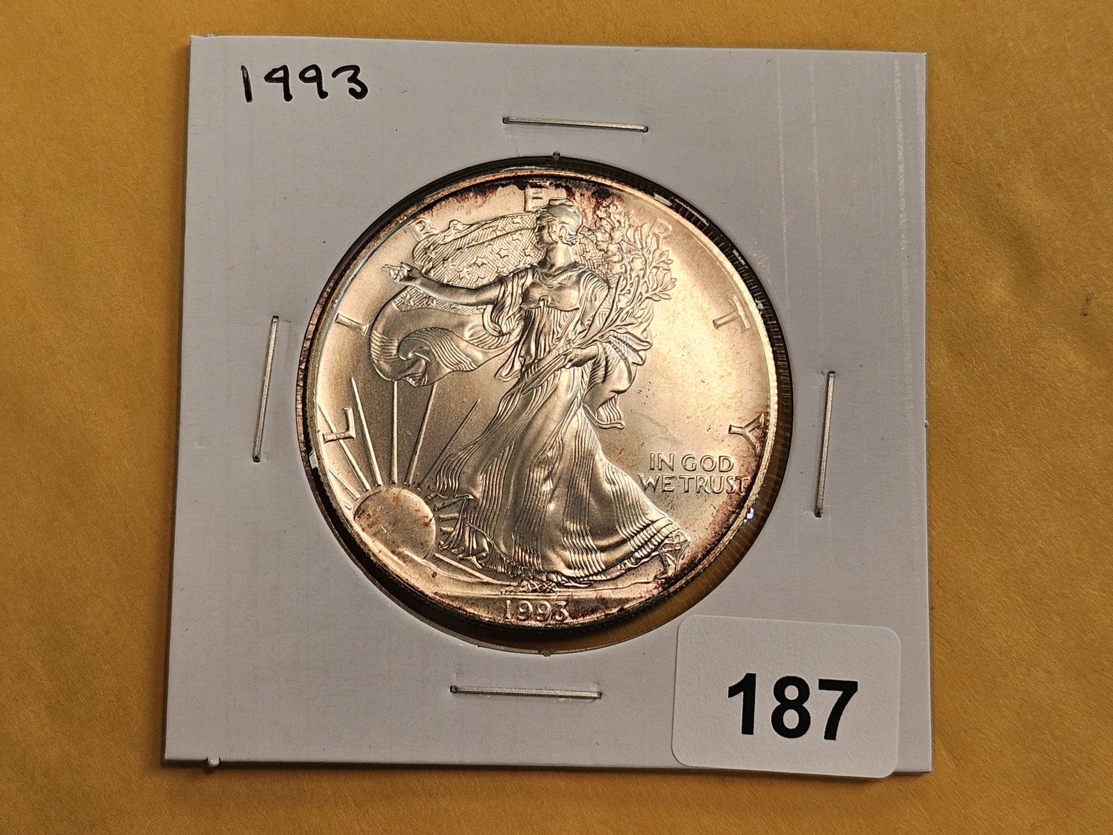Semi-Key GEM Brilliant Uncirculated 1994 American silver Eagle - 2