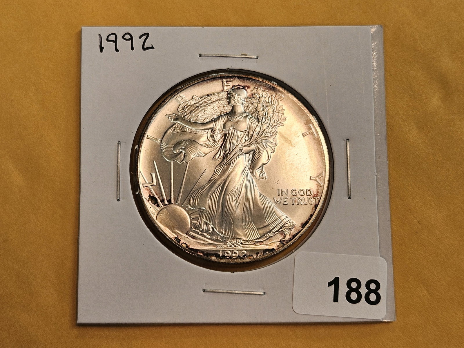 GEM Brilliant Uncirculated 1992 American silver Eagle - 2