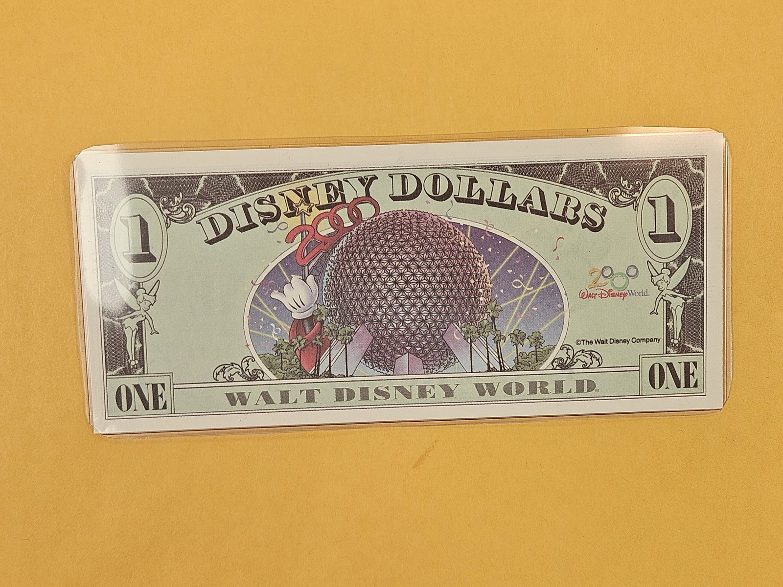 DISNEY DOLLAR! Crisp Uncirculated One Disney Dollar - 2