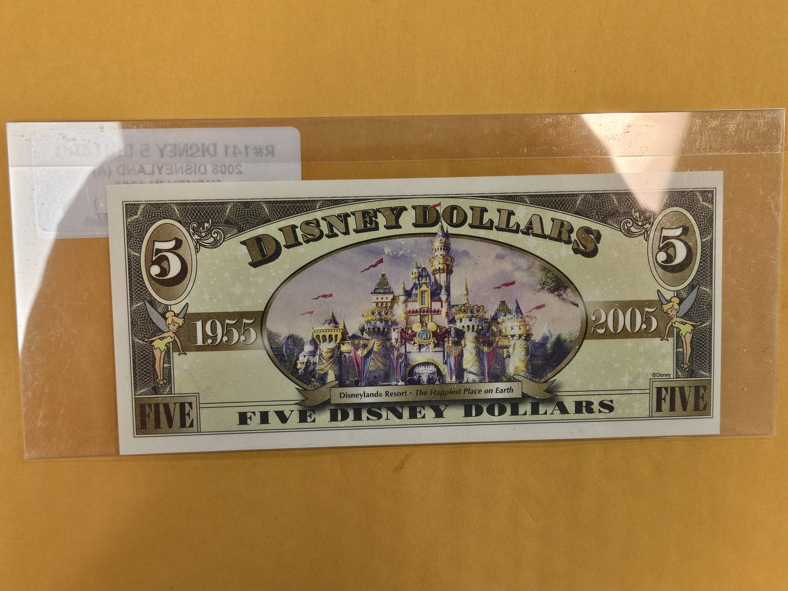 DISNEY DOLLAR! Crisp Uncirculated Five Disney Dollars - 2