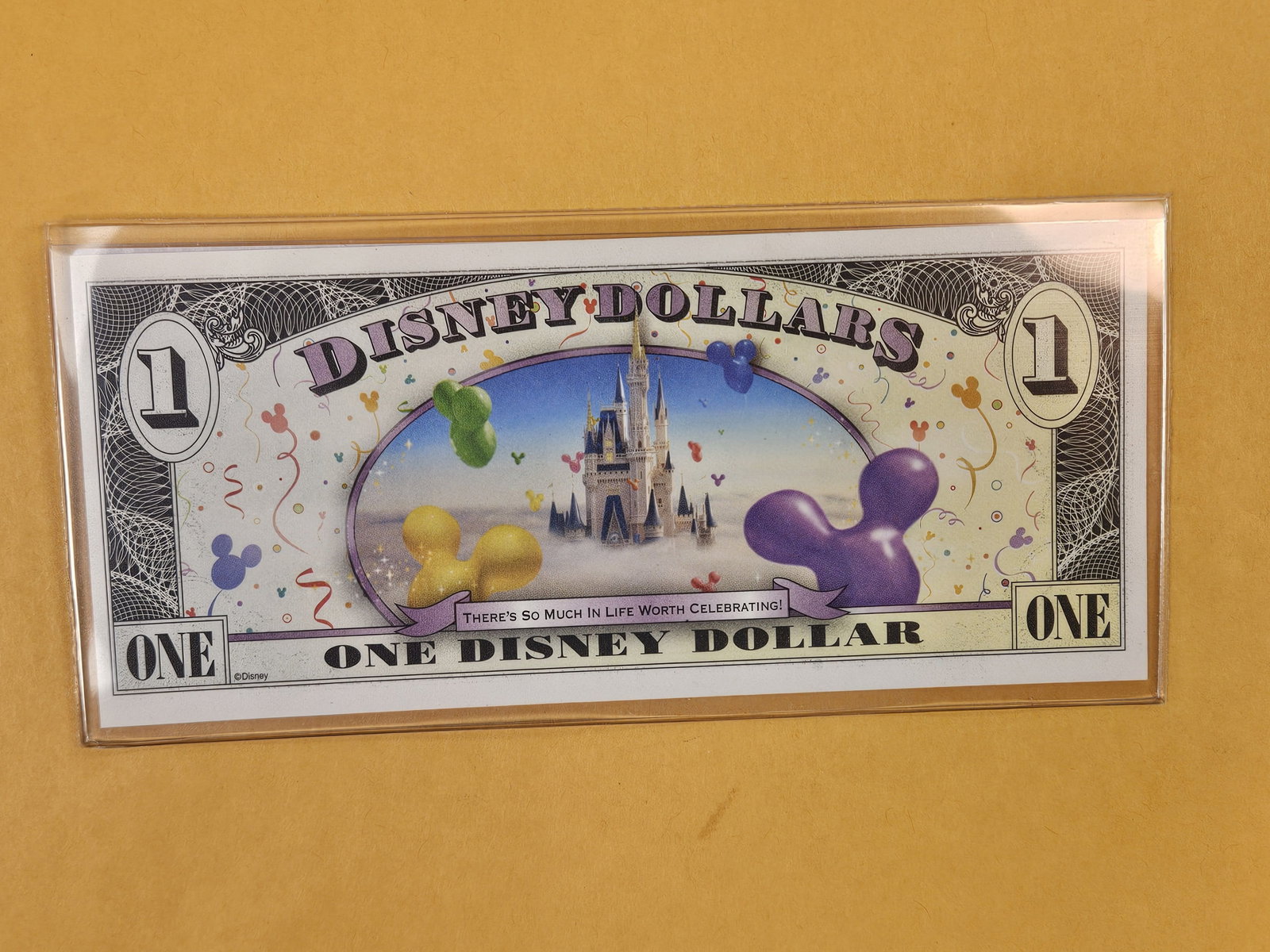 DISNEY DOLLAR! Crisp Uncirculated One Disney Dollar - 2