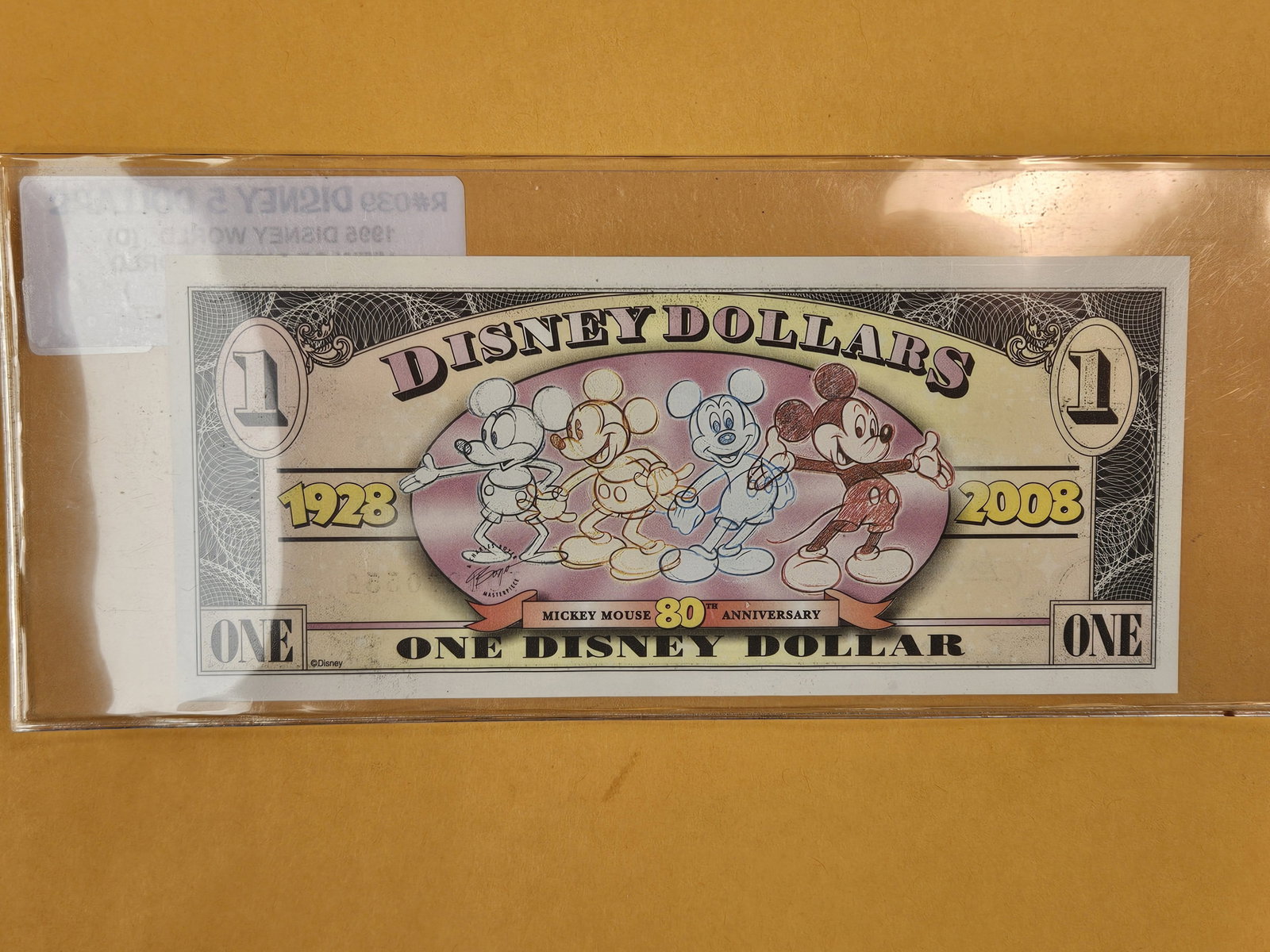DISNEY DOLLAR! Crisp Uncirculated One Disney Dollar - 2