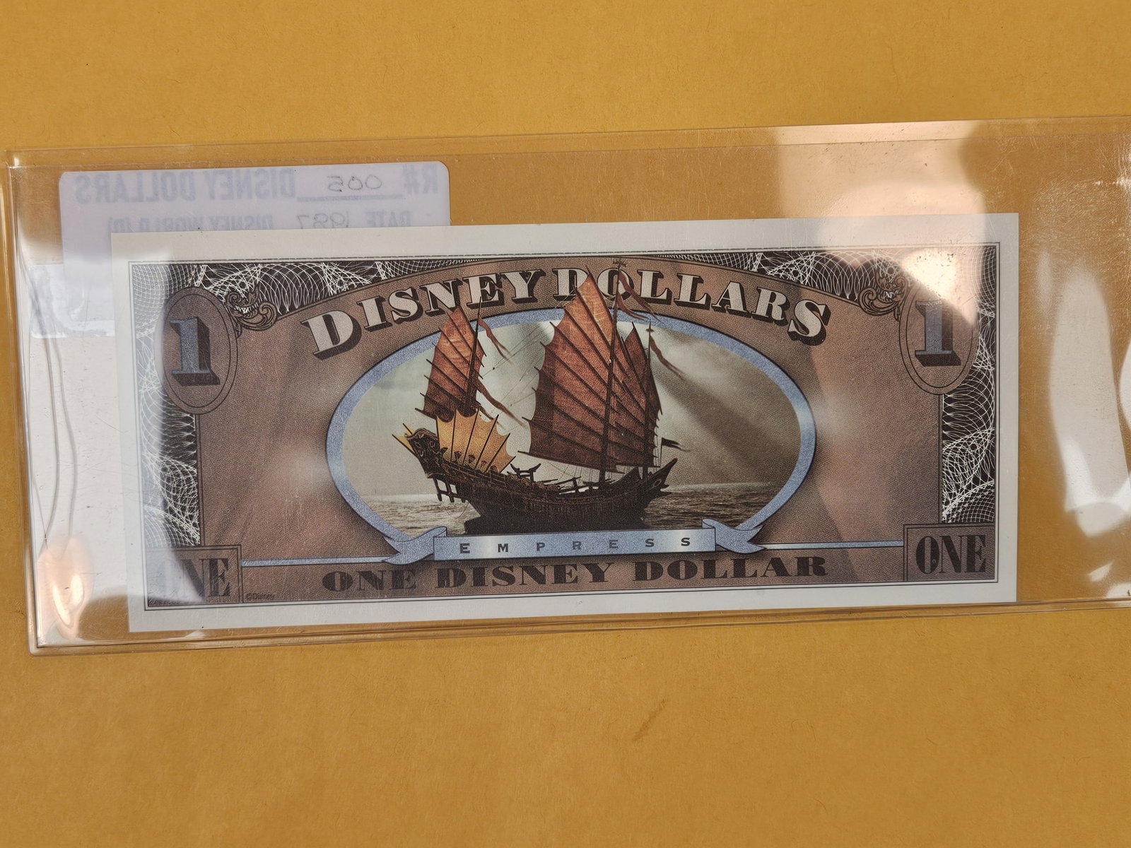 DISNEY DOLLAR! Crisp Uncirculated One Disney Dollar - 2