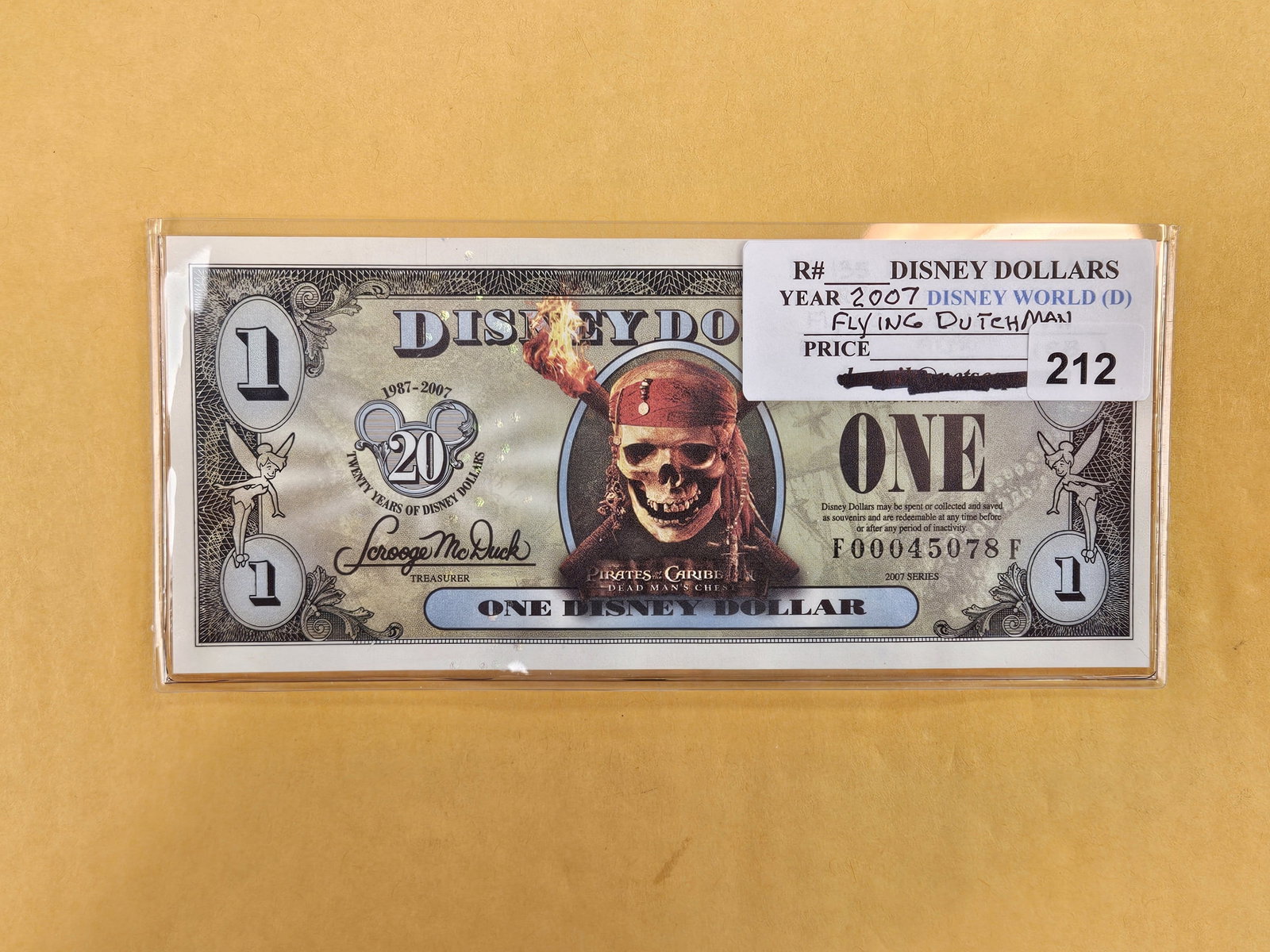 DISNEY DOLLAR! Crisp Uncirculated One Disney Dollar (1 of 2)