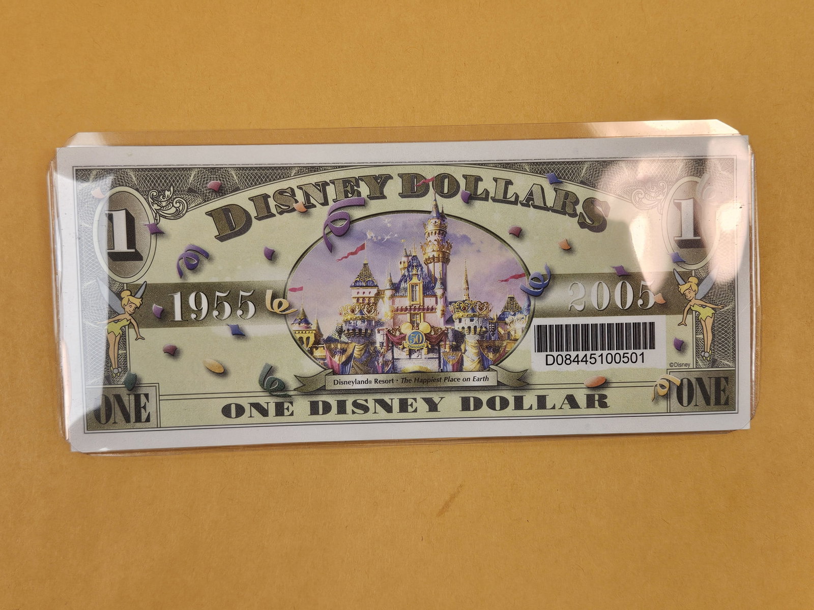 DISNEY DOLLAR! Crisp Uncirculated One Disney Dollar - 2