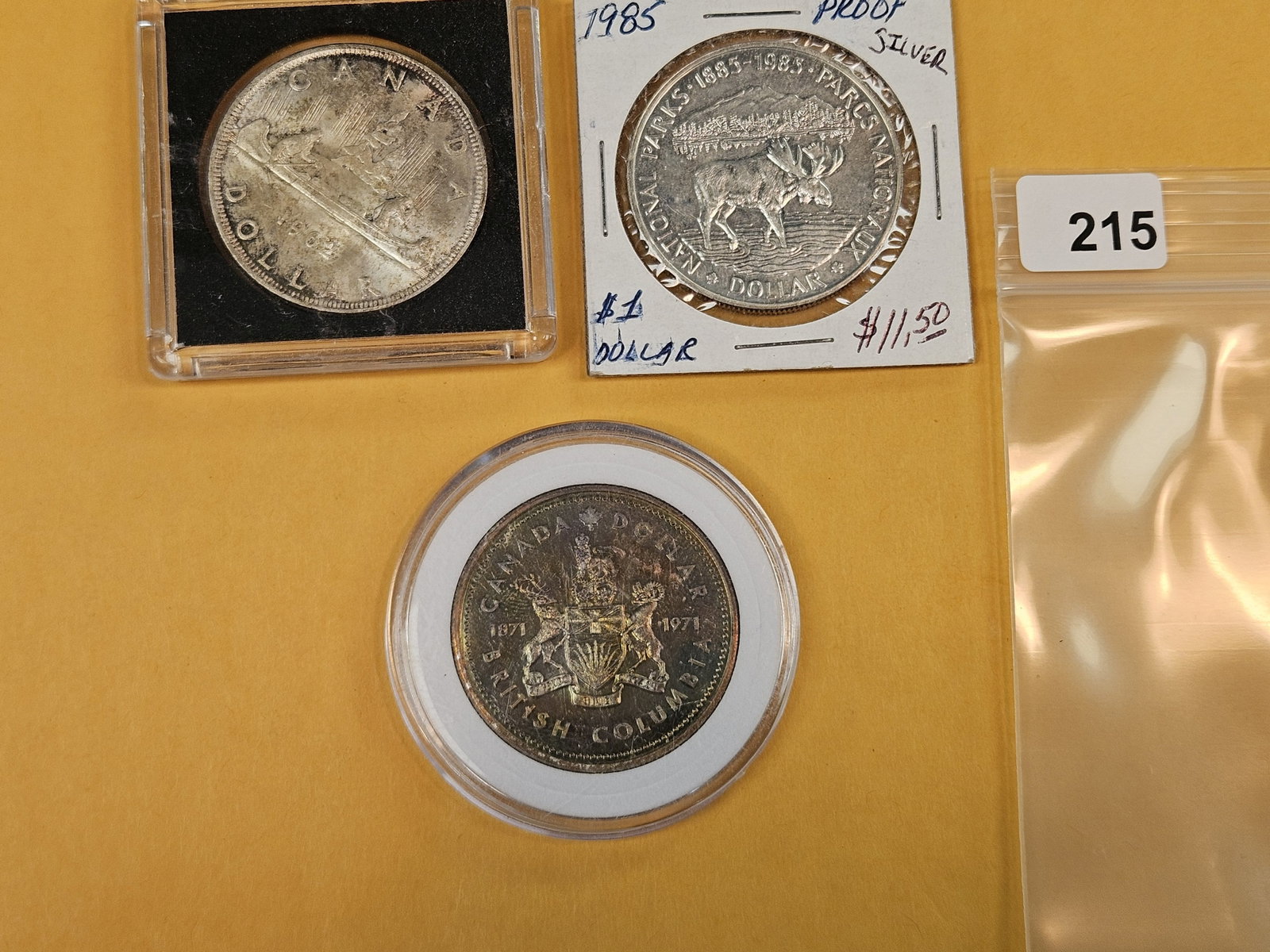 Three Canadian Silver Dollars - 2