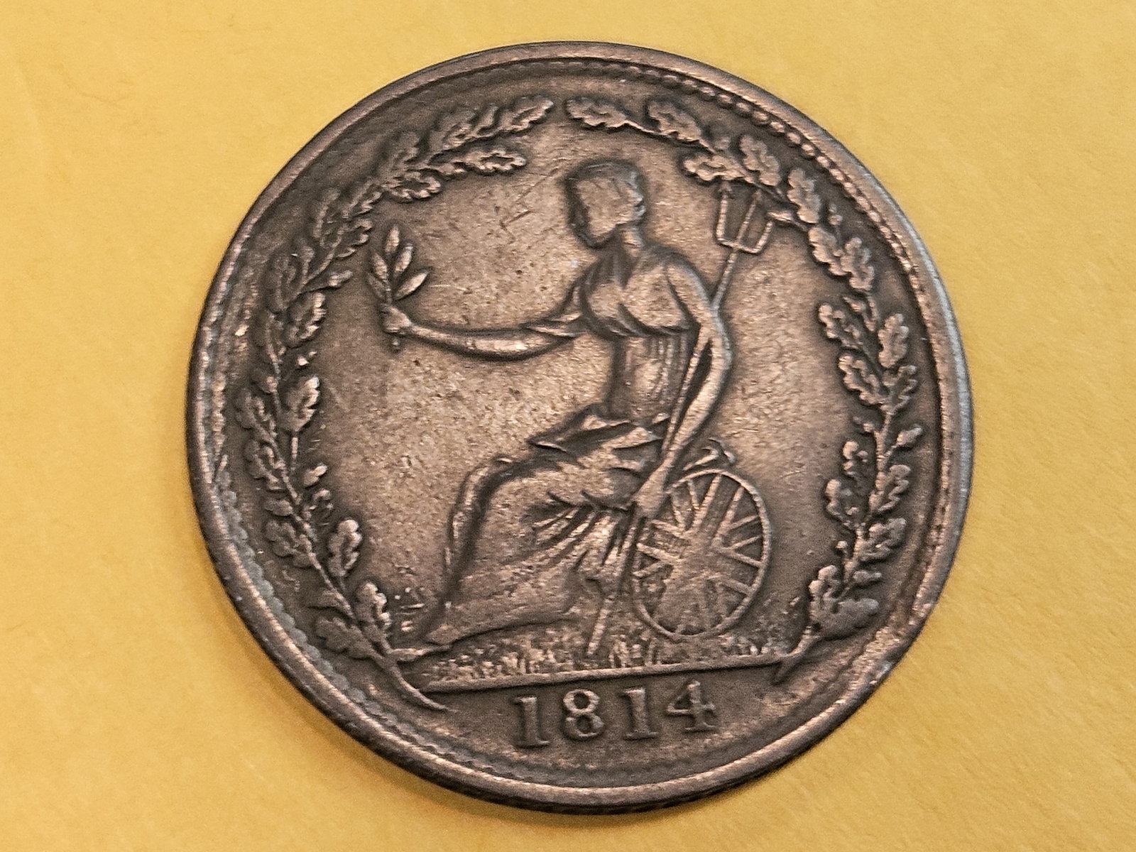 1814 copper Canada Half-Penny token - 4
