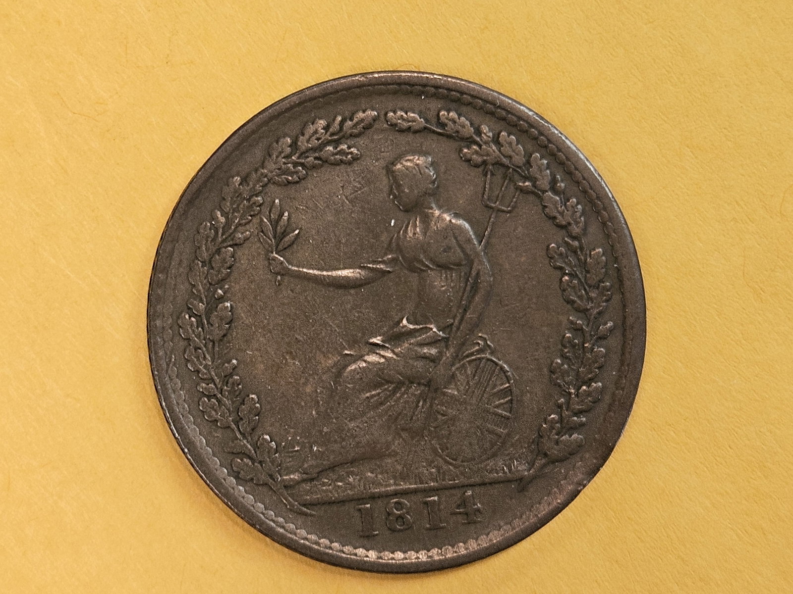 1814 copper Canada Half-Penny token - 5