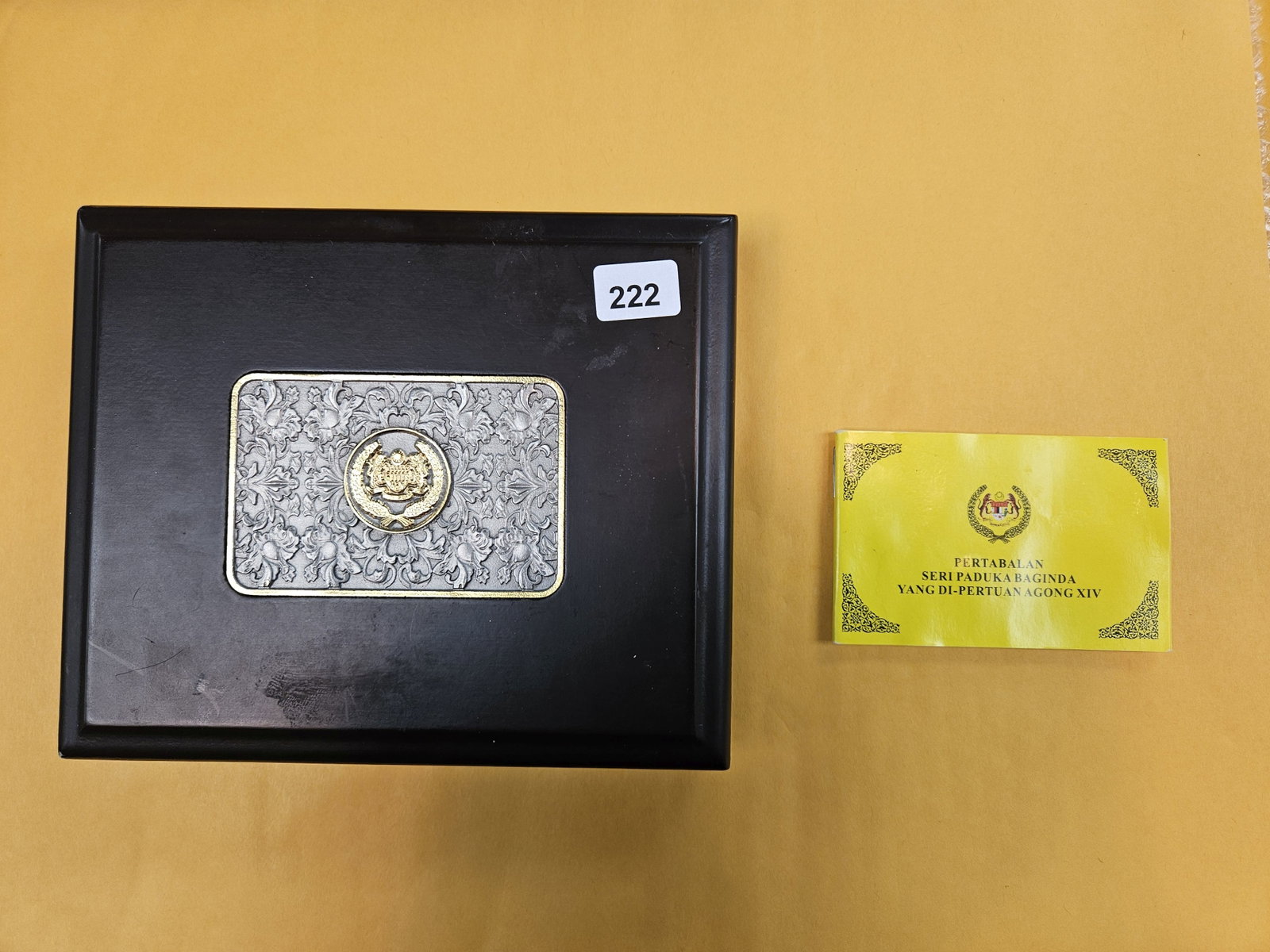 GEM Proof Deep Cameo Malaysia Silver 10 dirham: 10 dirham = 29.75g Pertabalan Yang Dipertuan Agong Yang Ke 14 by Public Gold. Almarhum Tuanku Abdul Halim Mu'adzam Shah. Purity 999 Silver. In OGP with COA