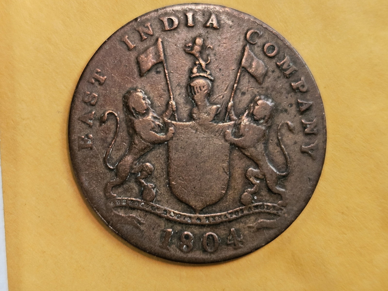 1804 East India Company 4 keping thin flan - 4