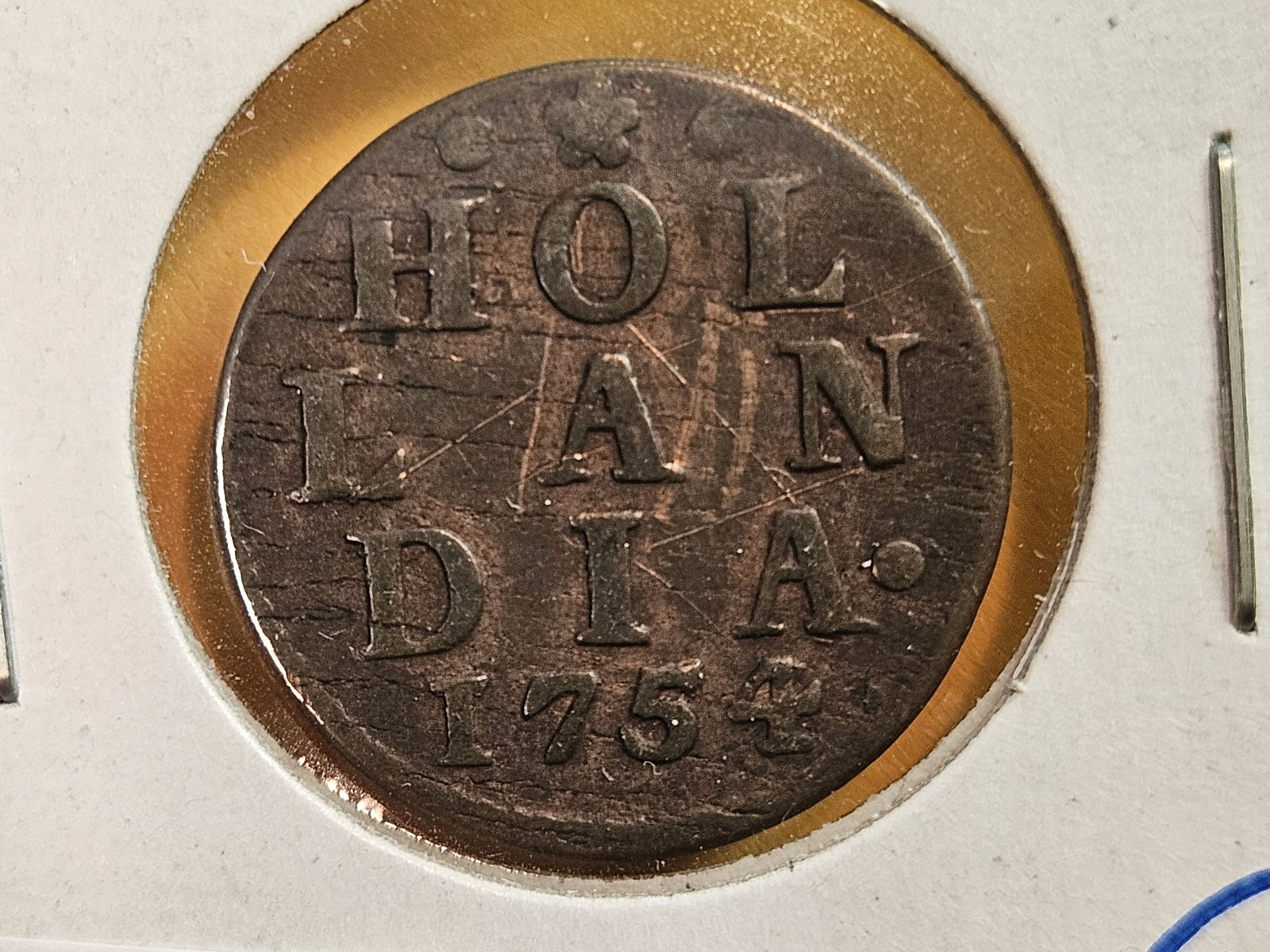 1754 Hollandia duit: KM # 80
