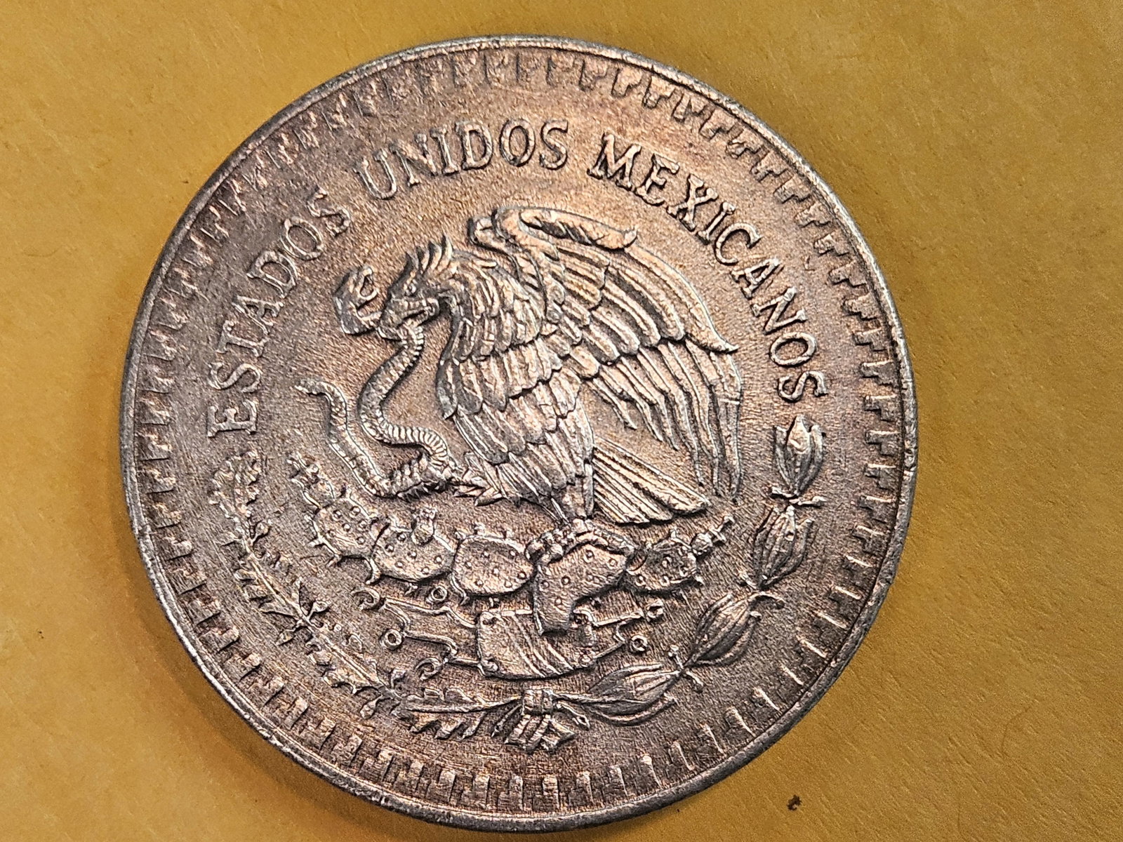 Brilliant Uncirculated 1986 Mexico silver Onza - 5