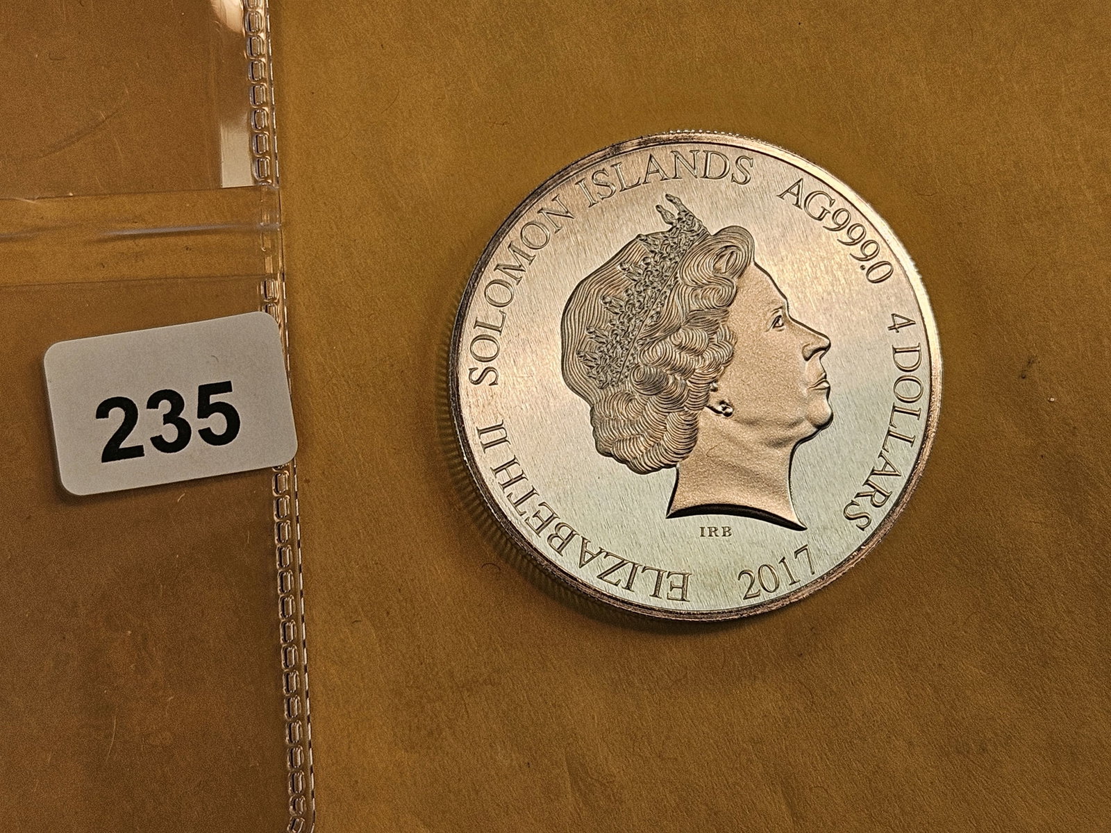 GEM 2017 Solomon Islands silver Four Dollars - 2