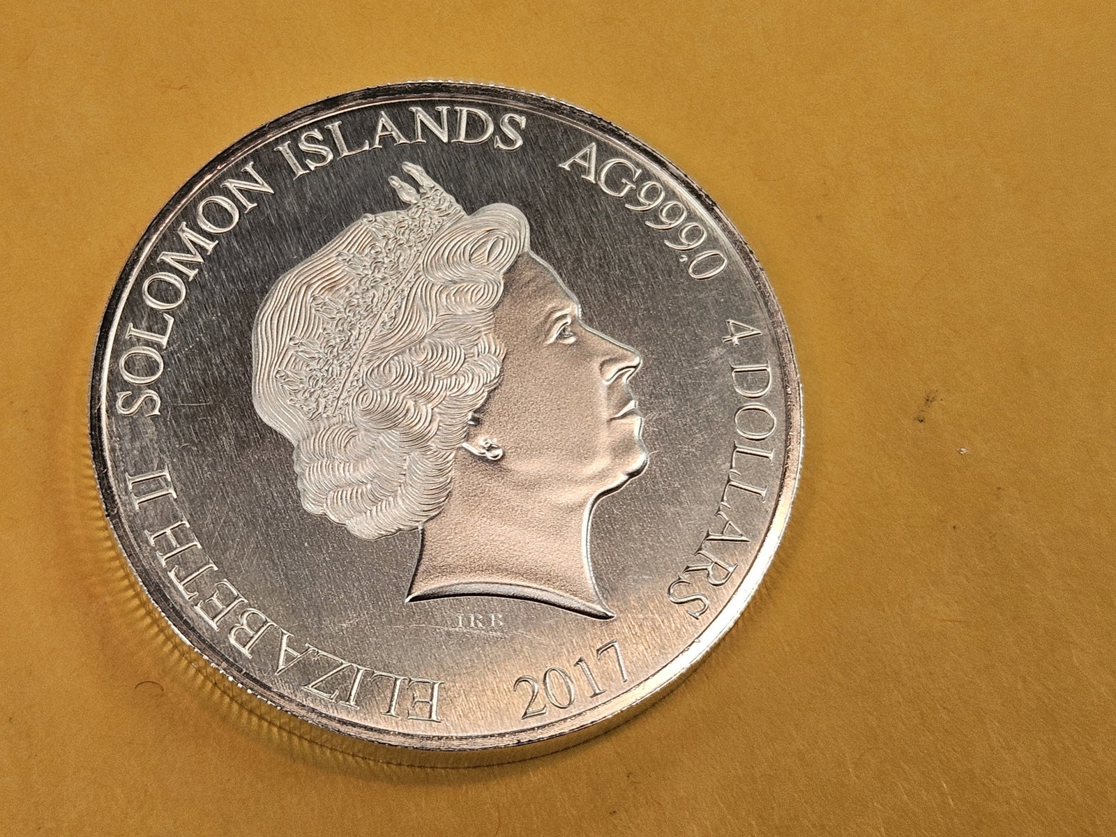 GEM 2017 Solomon Islands silver Four Dollars - 3