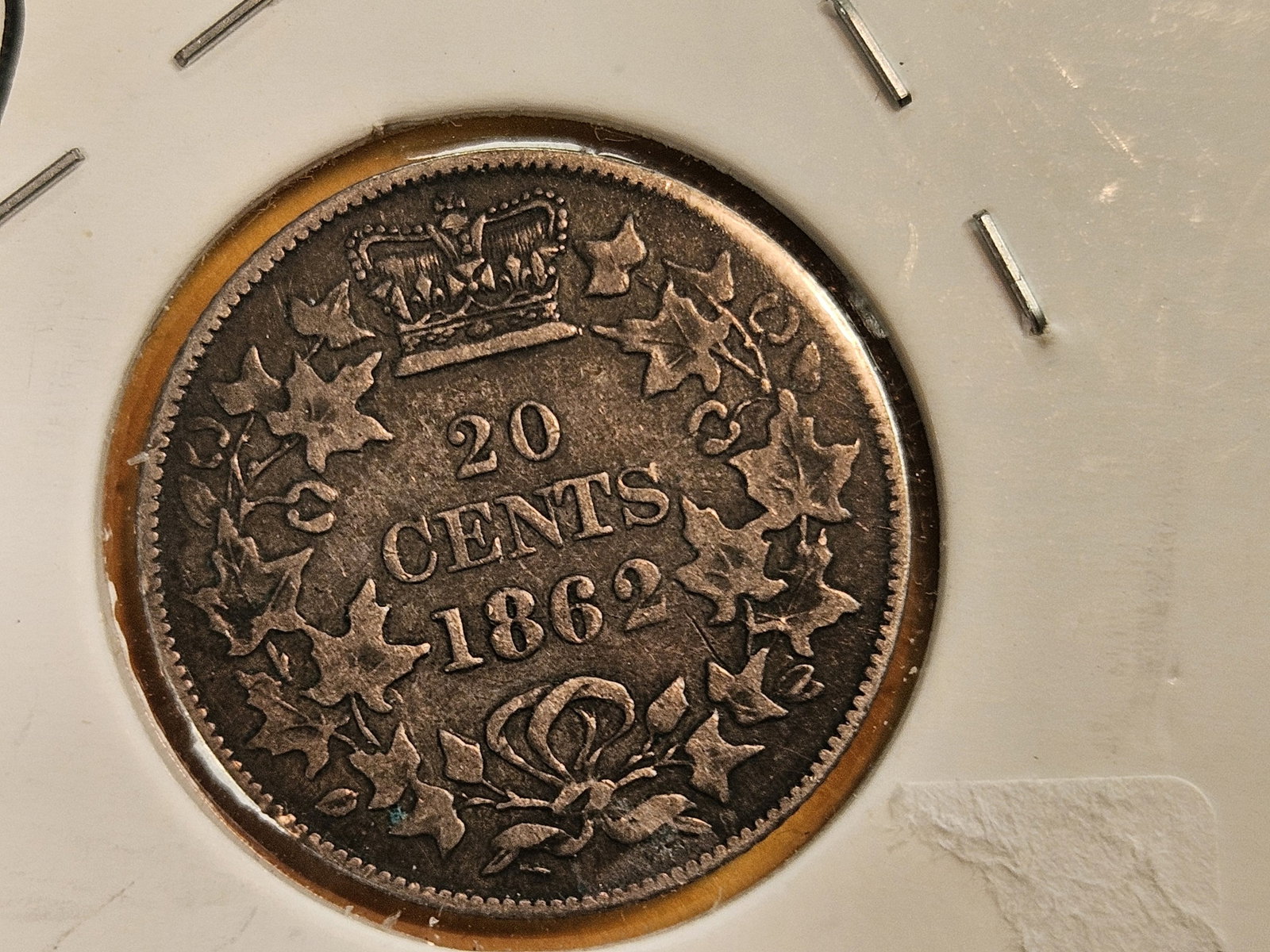 * 1862 New Brunswick silver 20 cents - 3