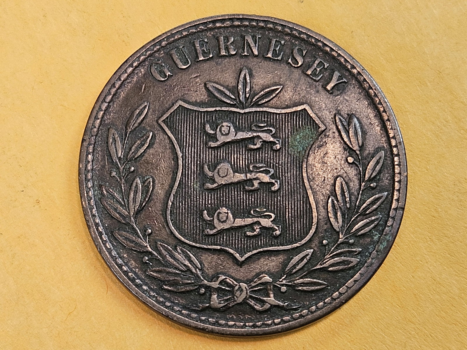 1874 Guernsey 8 doubles: KM 7