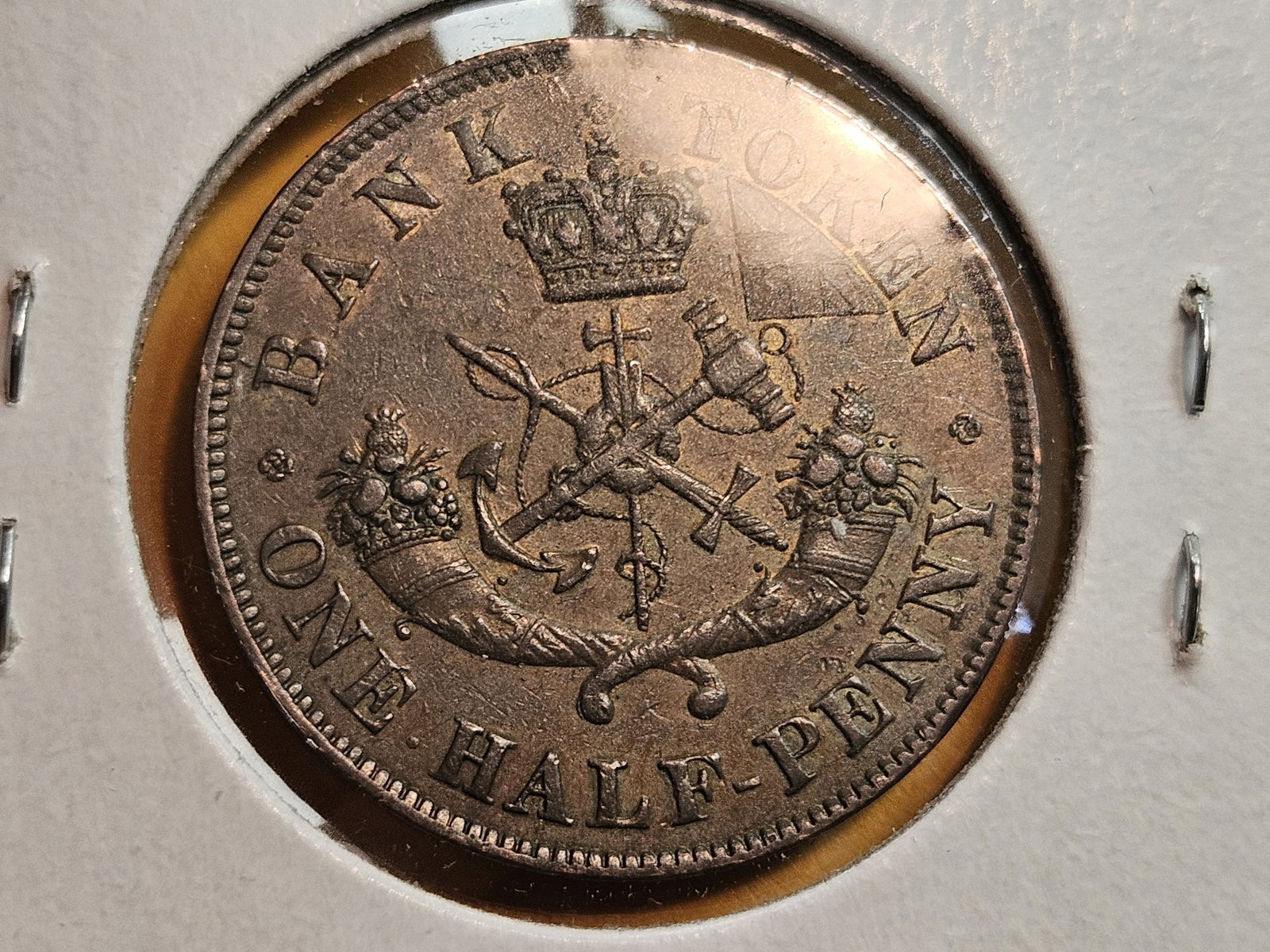 Brilliant AU-UNC 1850 Bank of Upper Canada Half-Penny - 4