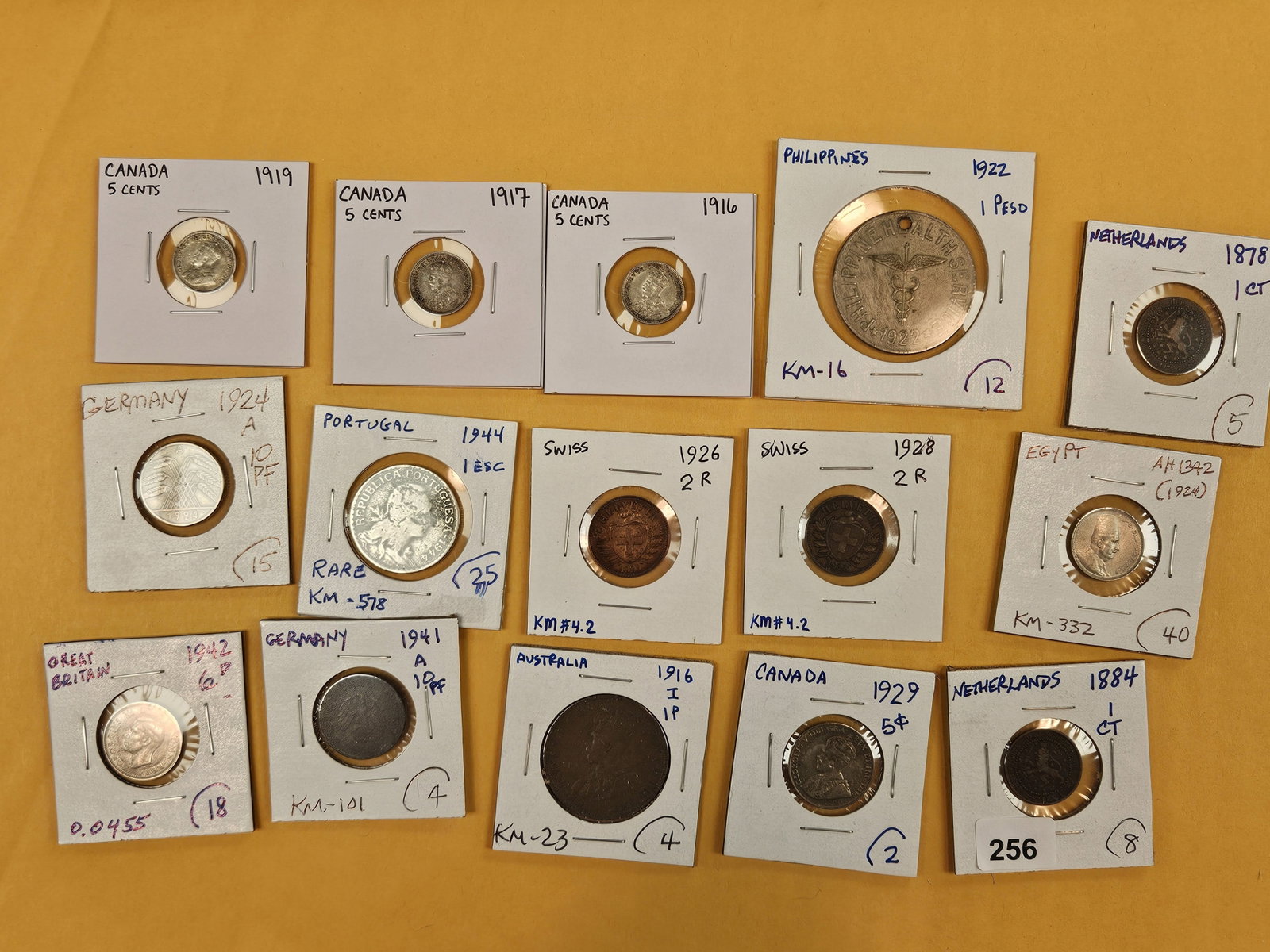 Fifteen, fun, mixed World Coins: Some silvers