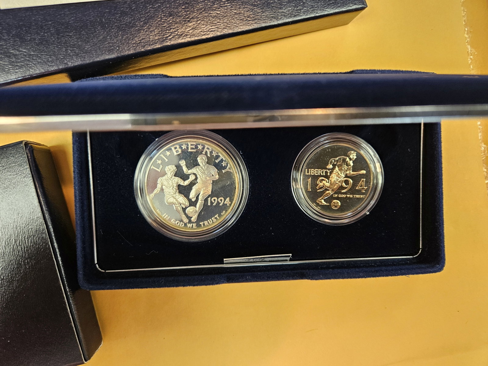 Three mixed Silver Proof and BU US Commemorative coin Sets in OGP - 4