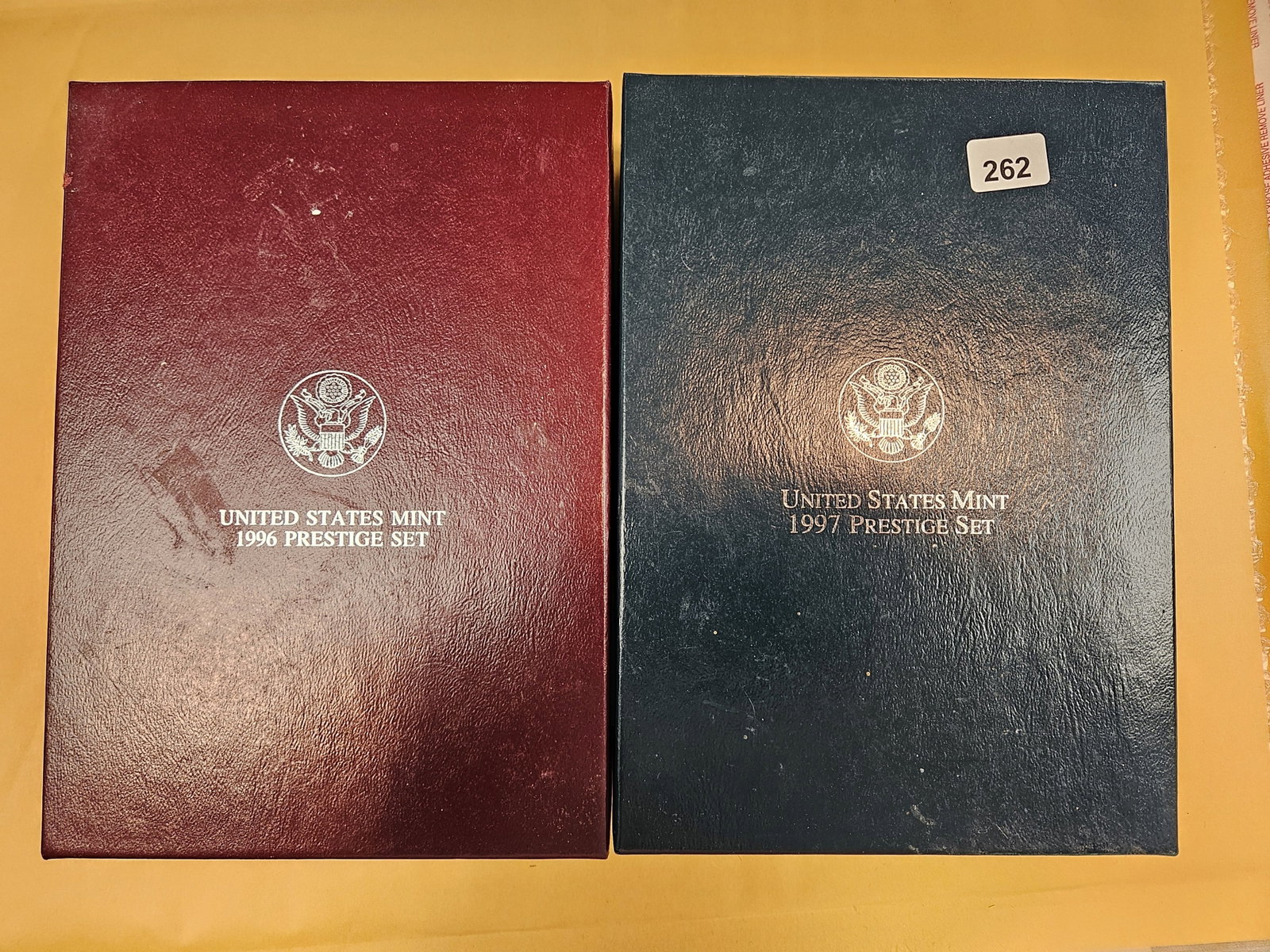 1996 and 1997 US SILVER Prestige Sets: Both in OGP with COAs