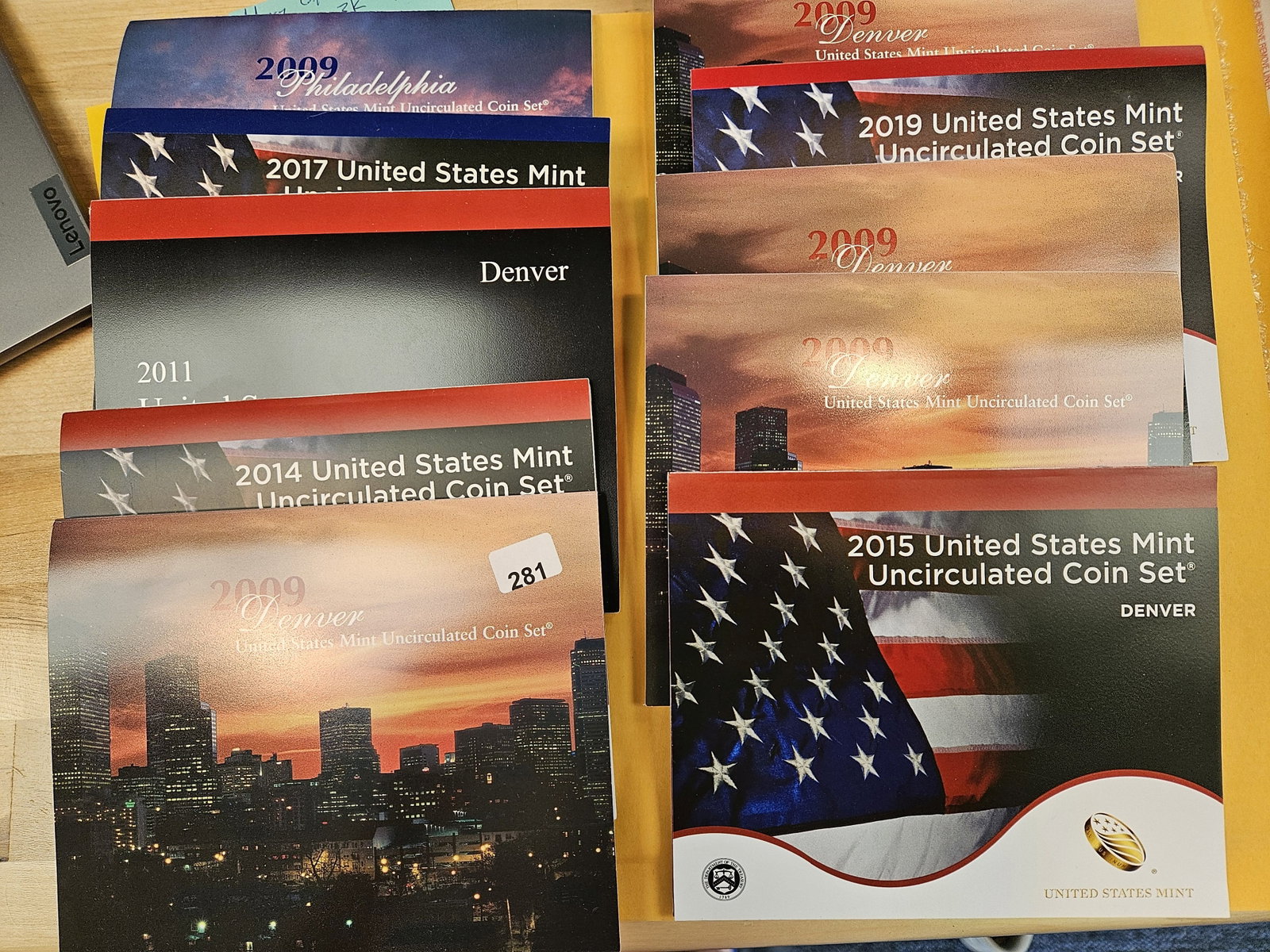 Ten mixed modern US Mint Sets: All in OGP.