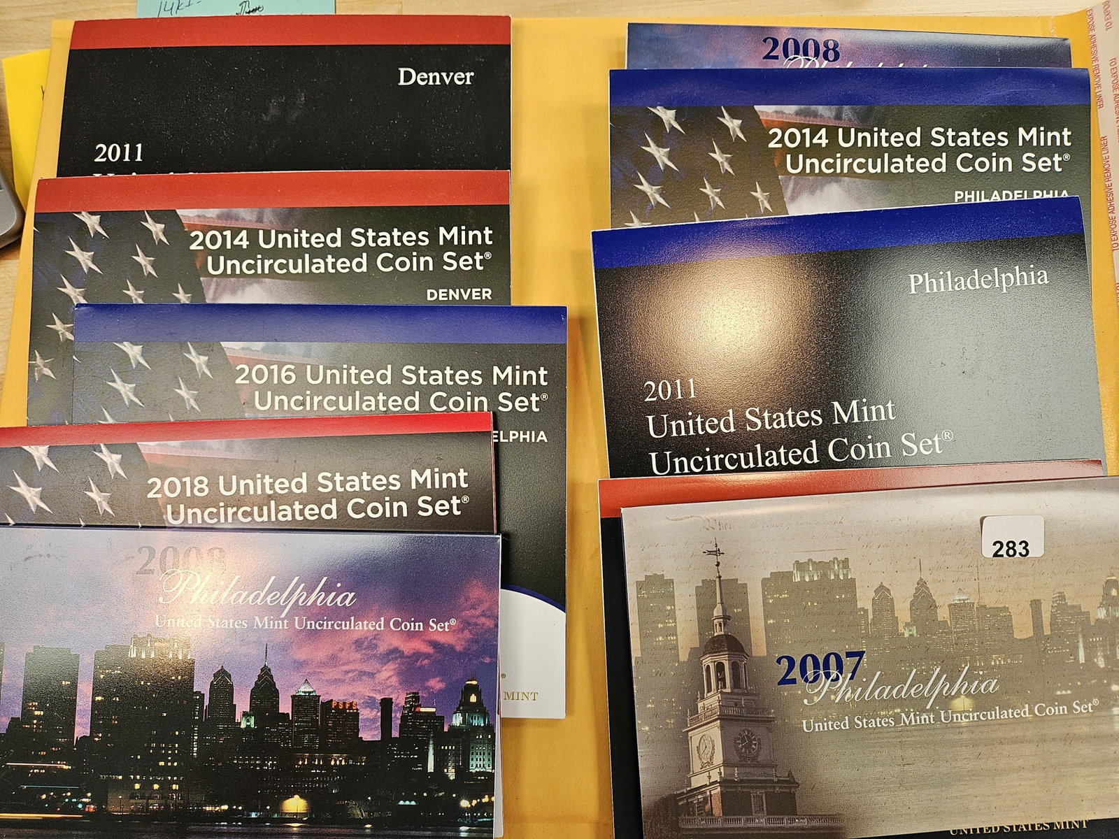 Ten mixed modern US Mint Sets: All in OGP.