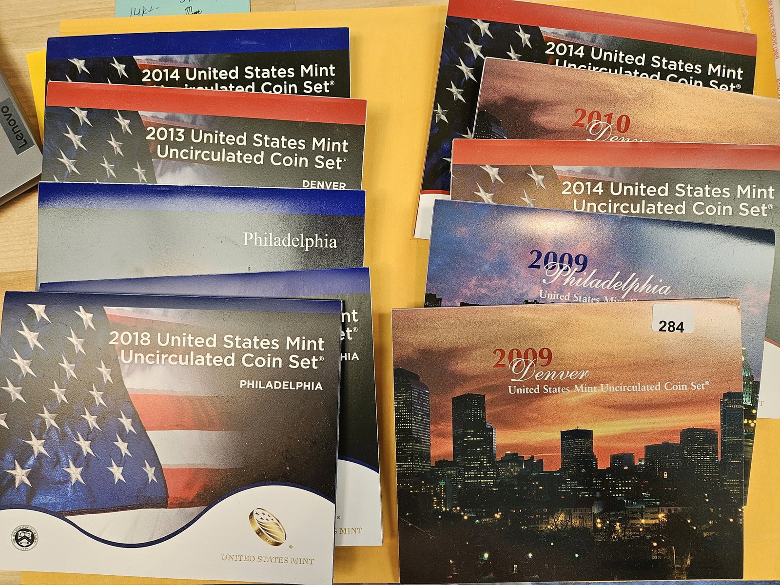 Ten mixed modern US Mint Sets: All in OGP.