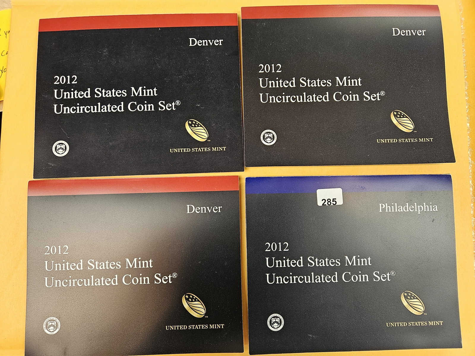 Four KEY DATE 2012 US Mint Sets: Three Denver and one Philly
