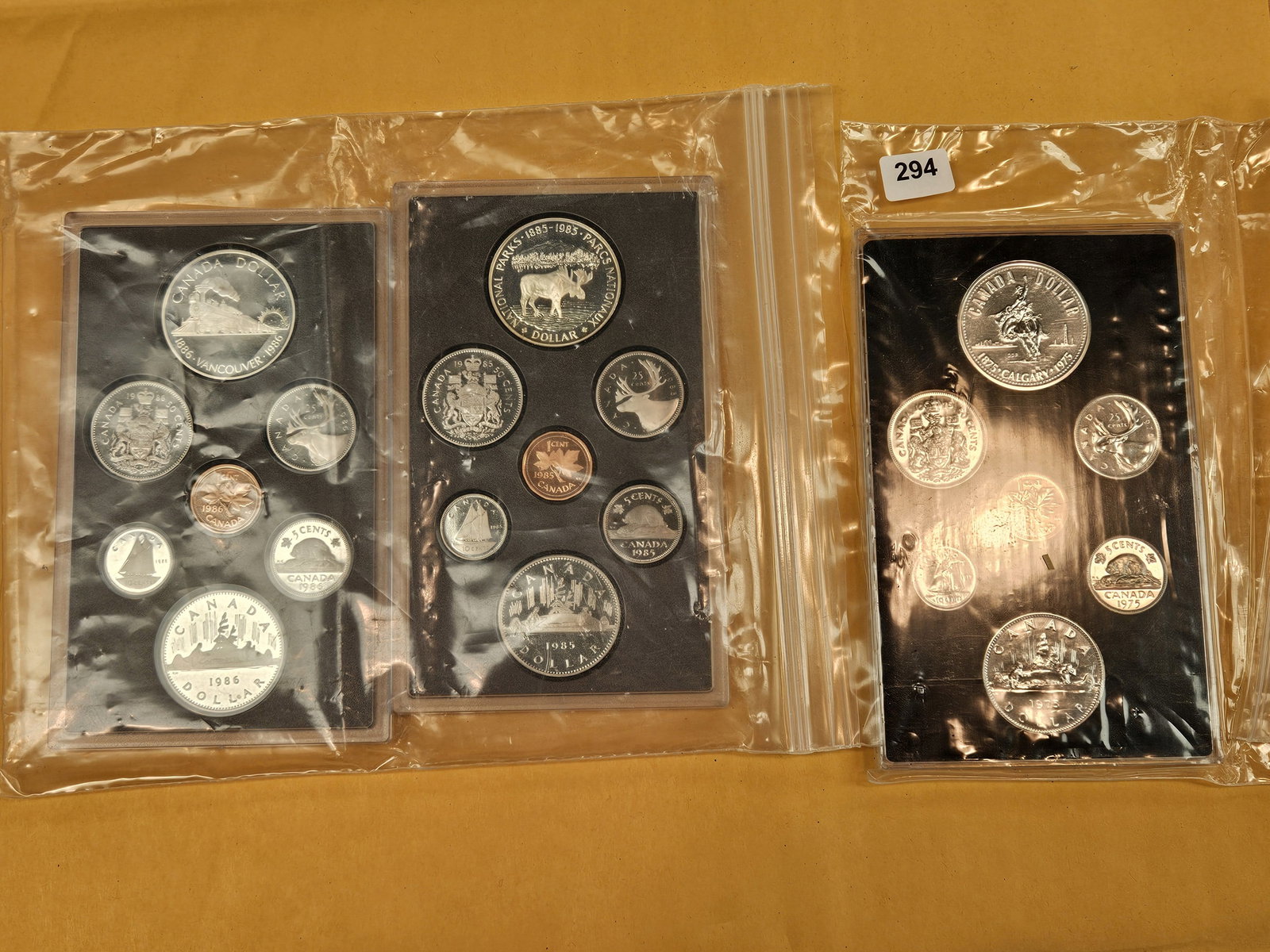 Three GEM Proof Canada Silver Proof sets (1 of 4)