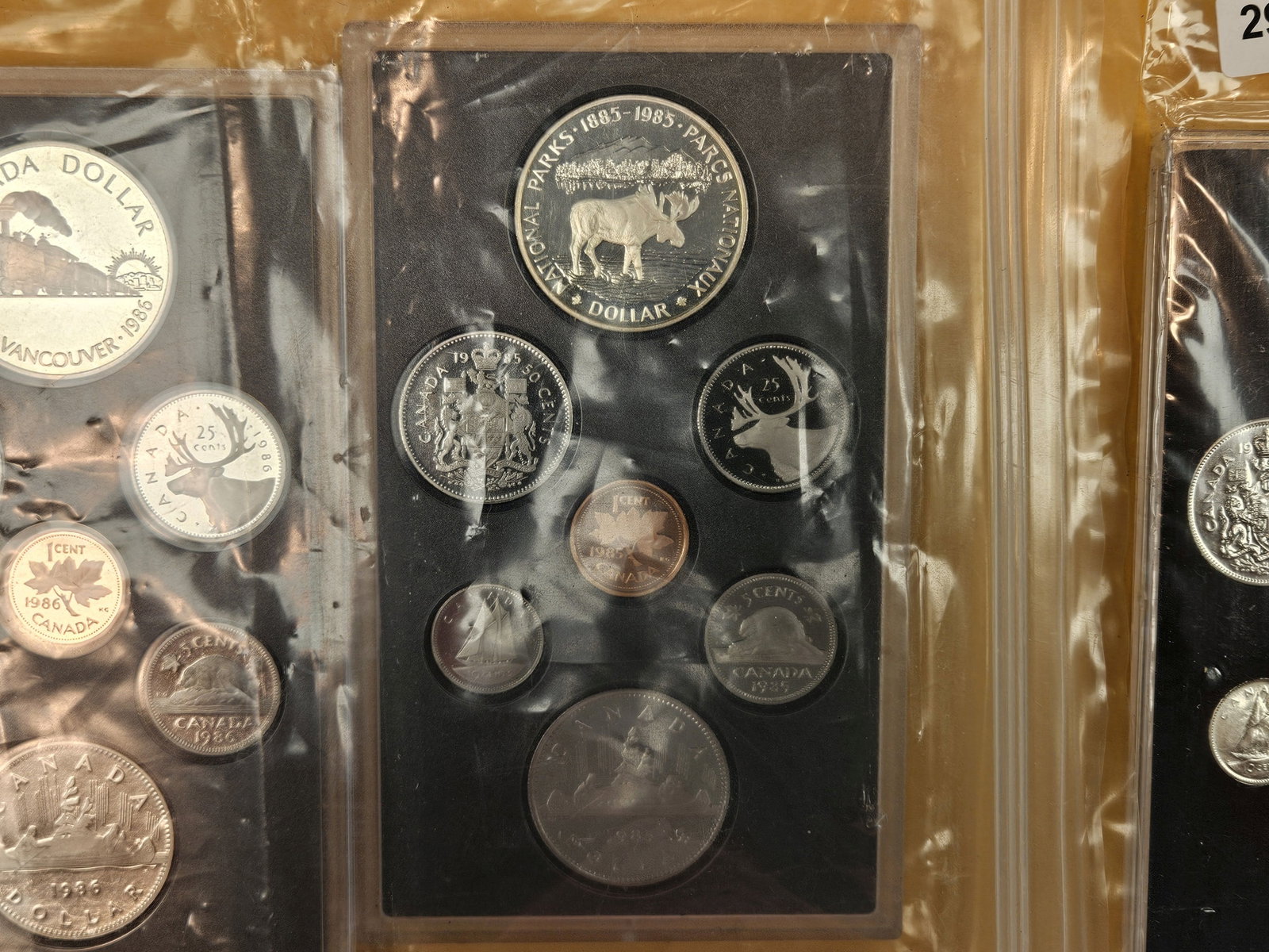 Three GEM Proof Canada Silver Proof sets - 3