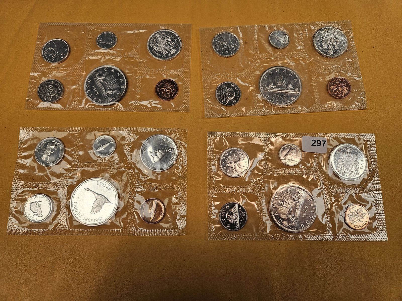 Four Canadian Silver Prooflike Coin Sets - 2