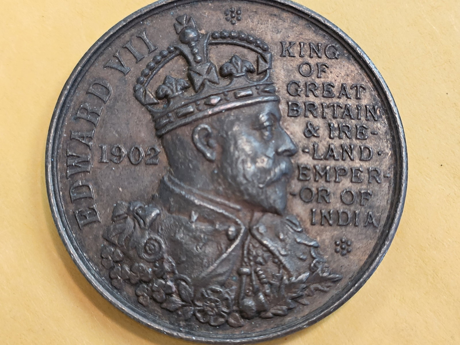 * Scarce 1902 Edward VII Coronation Medal: George Kett J. P. Mayor
