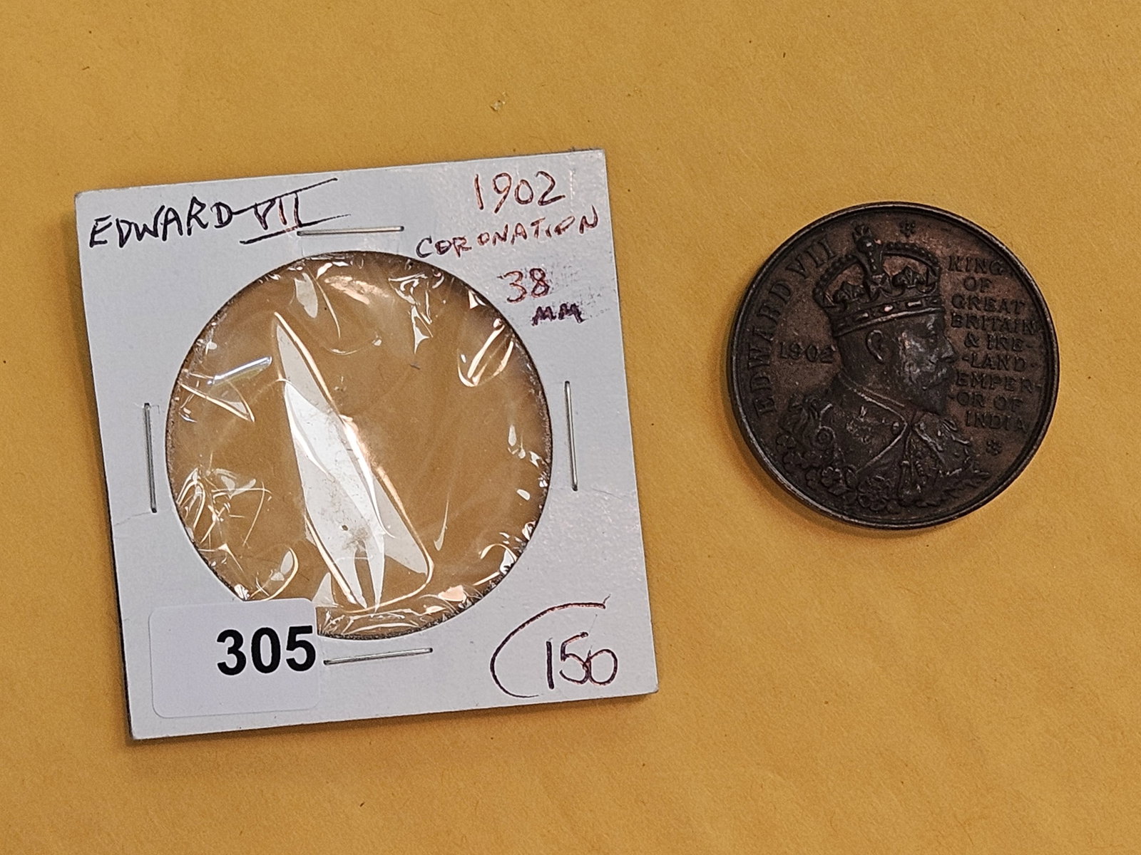 * Scarce 1902 Edward VII Coronation Medal - 2