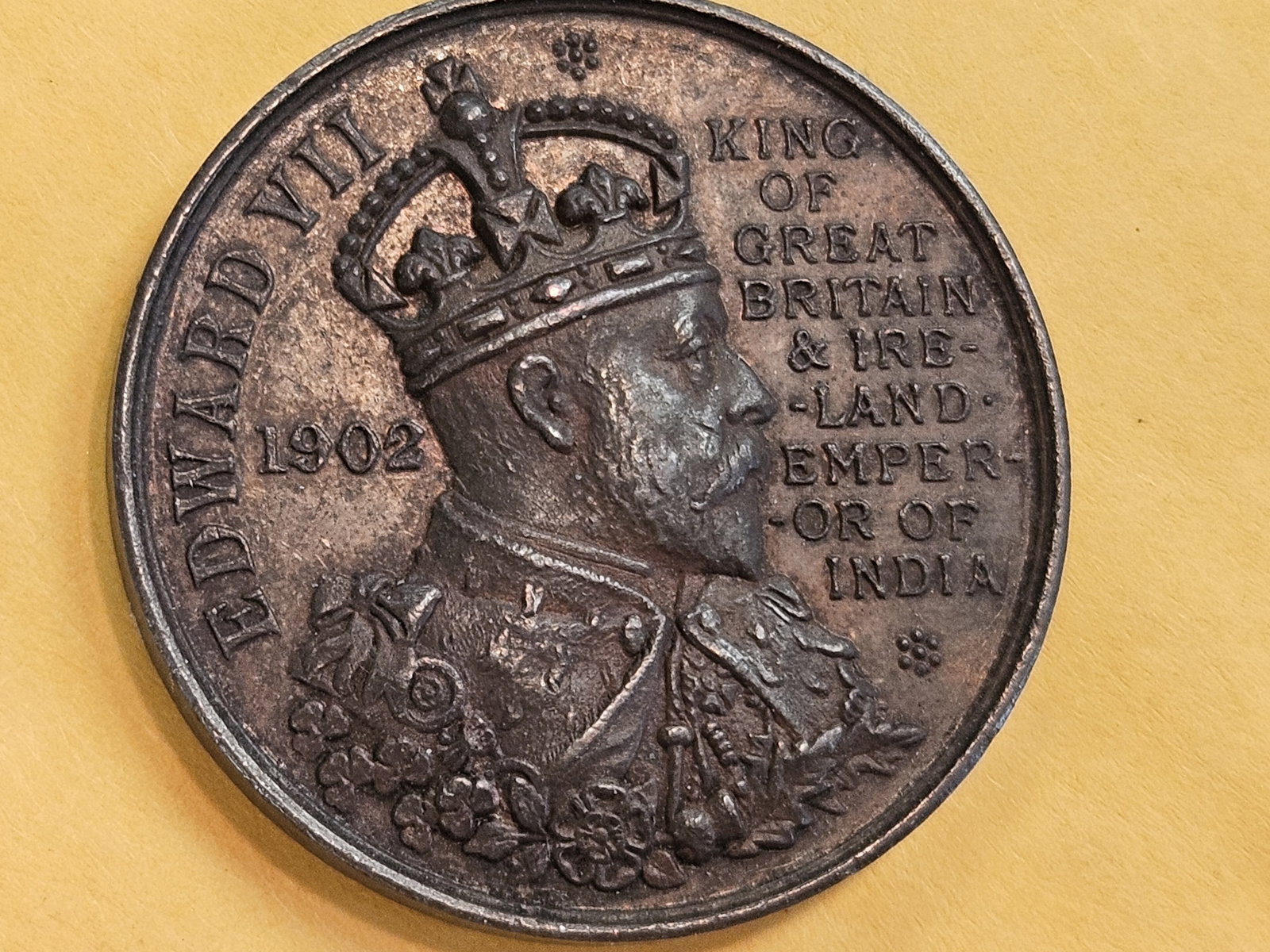 * Scarce 1902 Edward VII Coronation Medal - 5