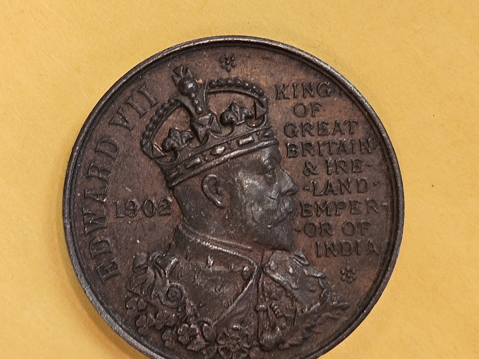 * Scarce 1902 Edward VII Coronation Medal - 6