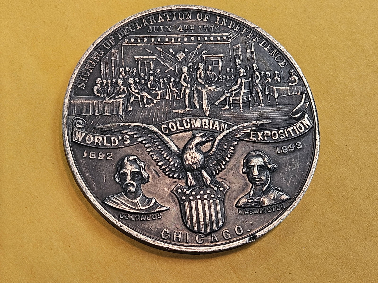 * Larger 1893 Columbian Exposition Medal - 3