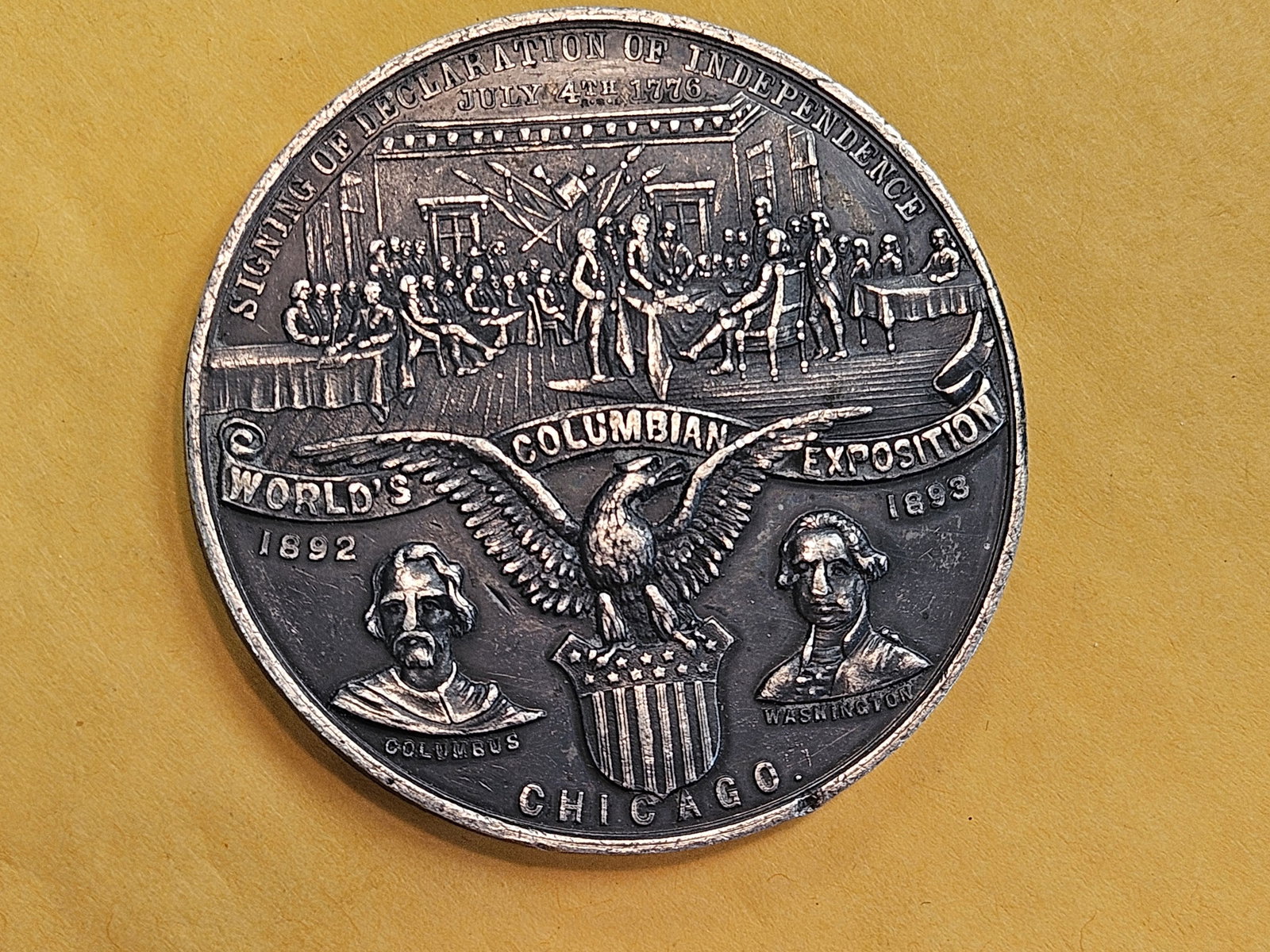 * Larger 1893 Columbian Exposition Medal - 4
