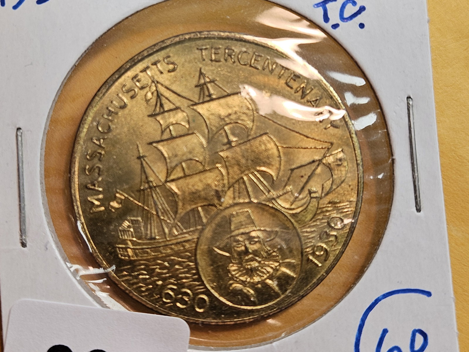 Prooflike 1930 Massachusetts Tercentenary Medal: 1630 - 1930