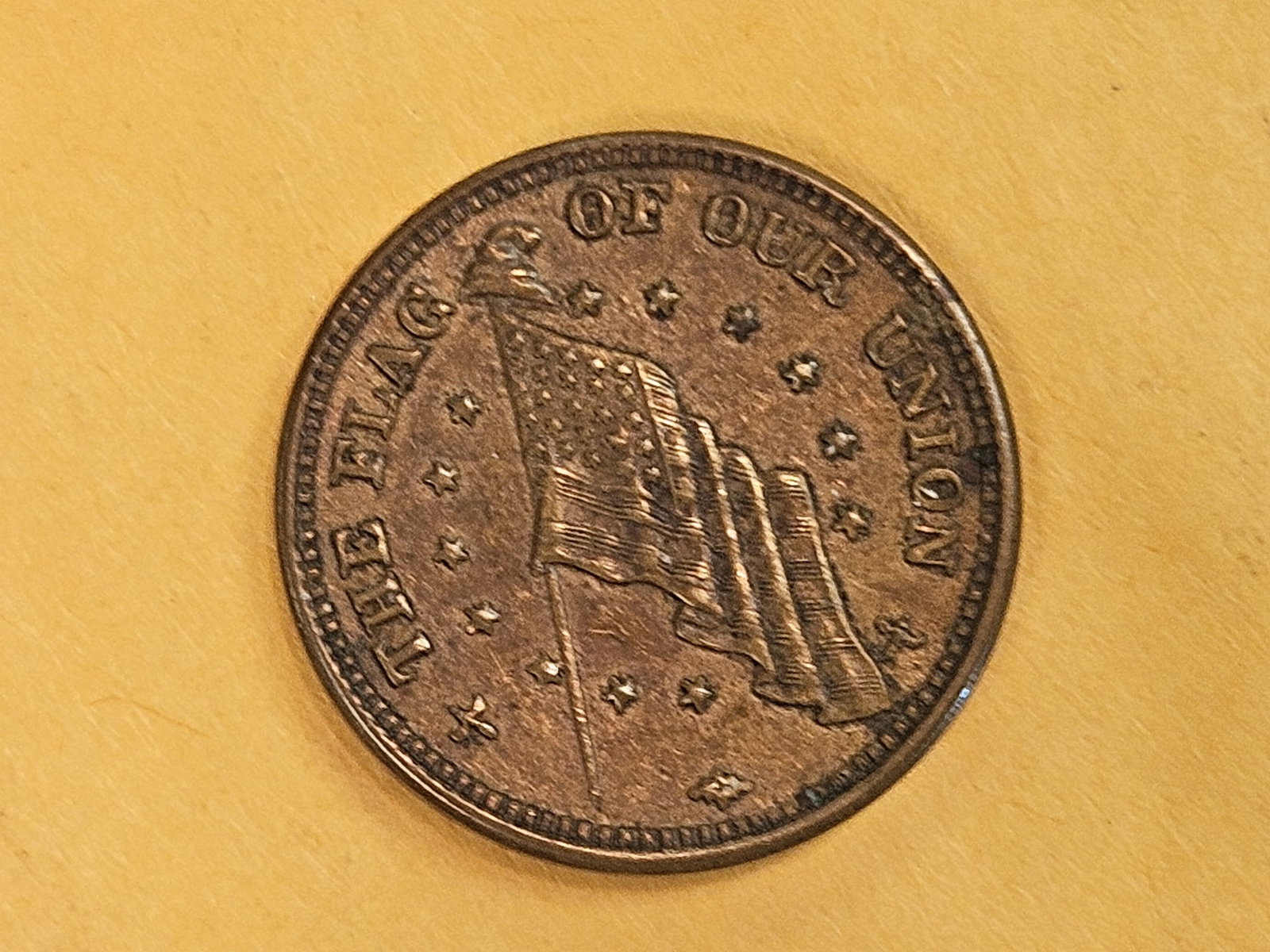 About Uncirculated Civil War Token - 3