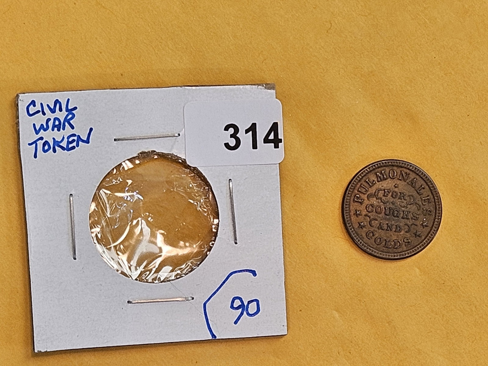 Uncirculated Civil War Token Merchant's Store Card - 2
