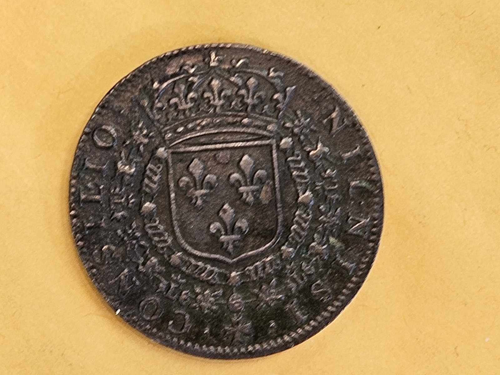 * Scarce AU-UNC 1654 French Token - 5
