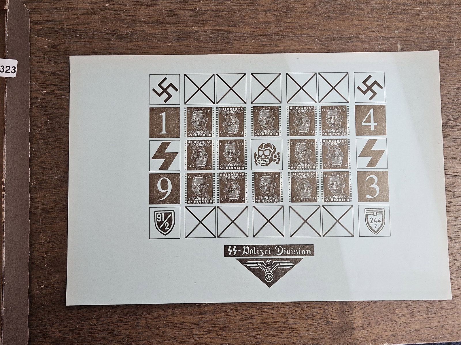 * SCARCE Philatelics: German Wartime Issue. Has 14 six-cent stamps on it. That's all I know