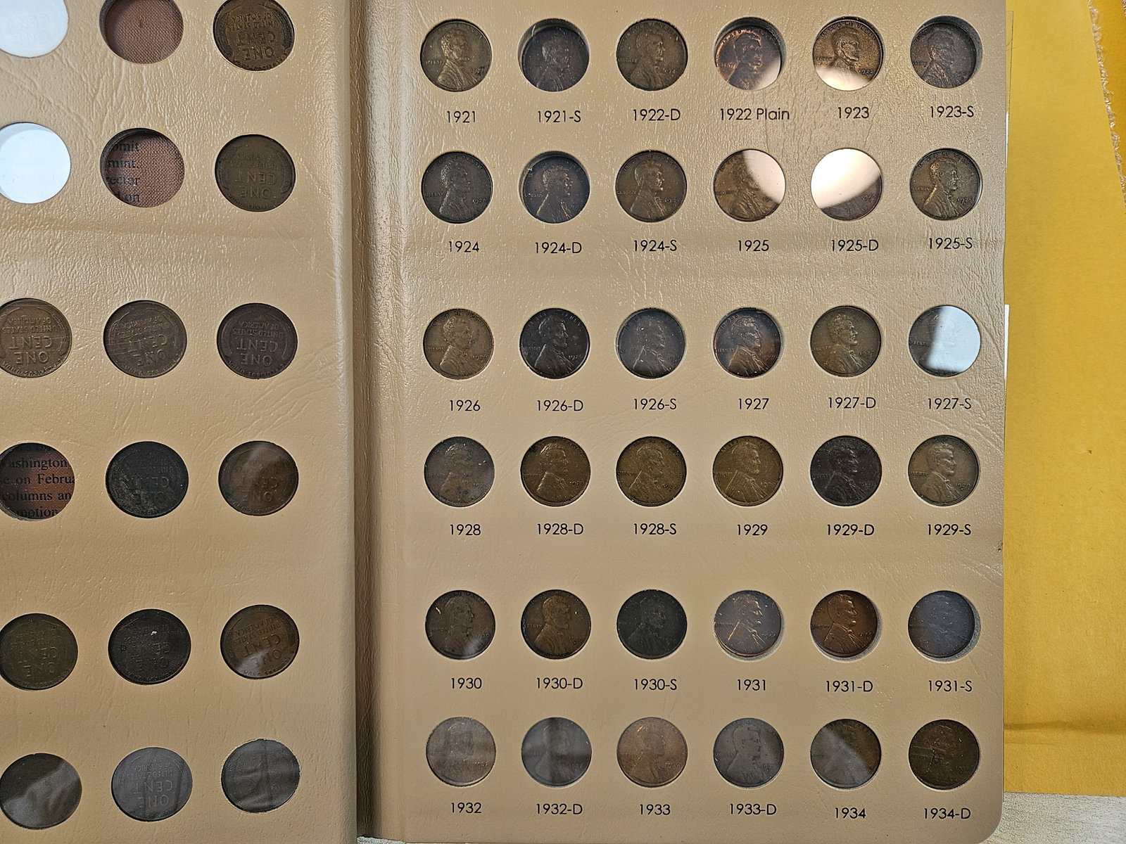 Mostly Complete Lincoln Cent collection - 10