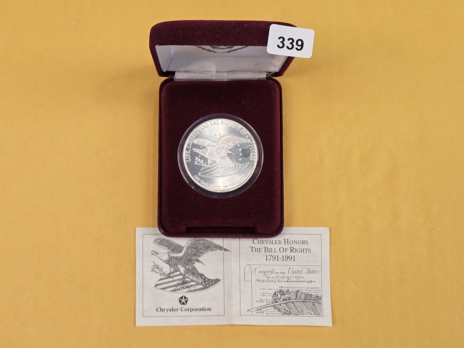 One Troy ounce .999 fine silver art round (1 of 5)