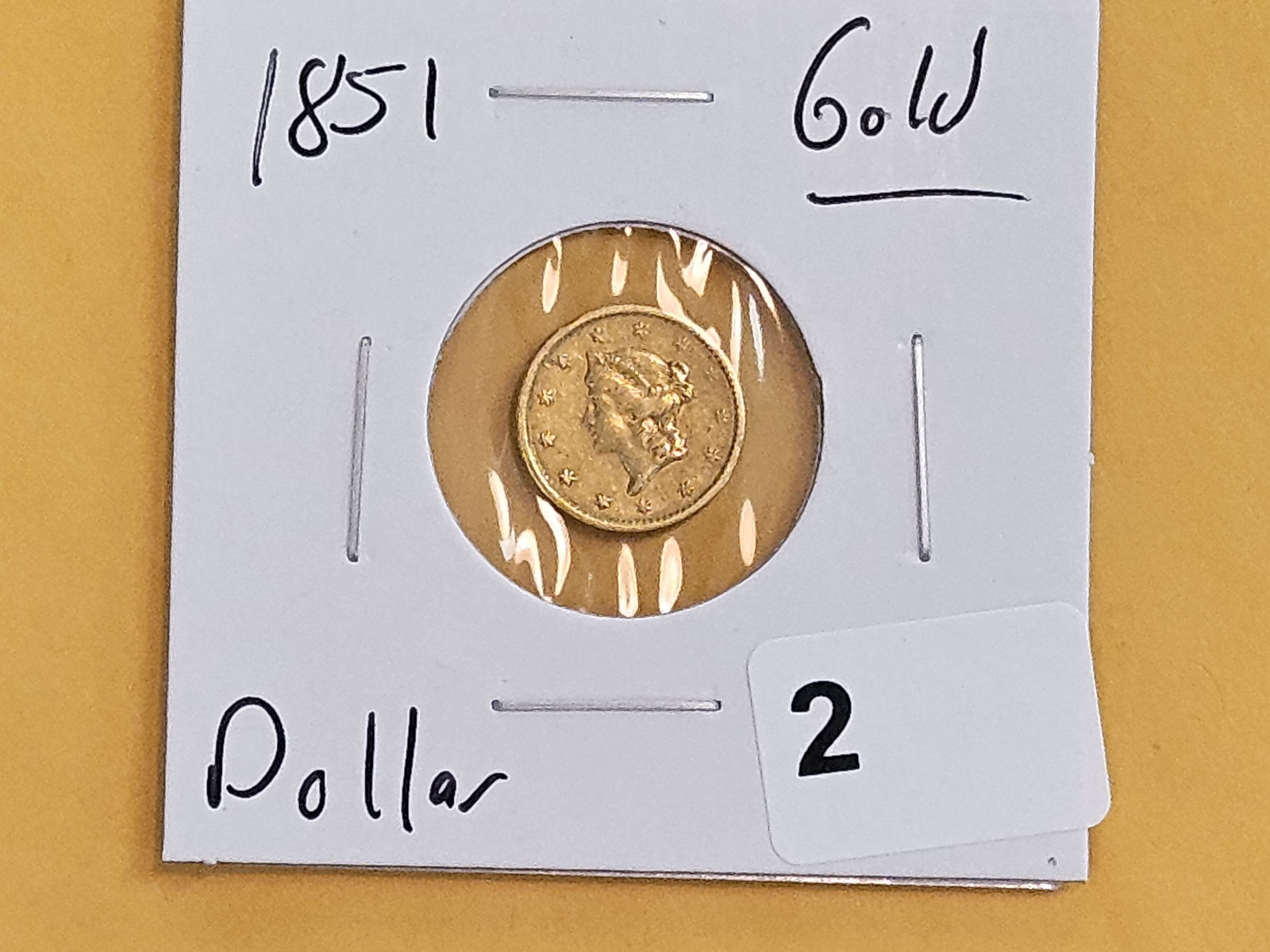 GOLD! 1851 Gold Dollar - 2